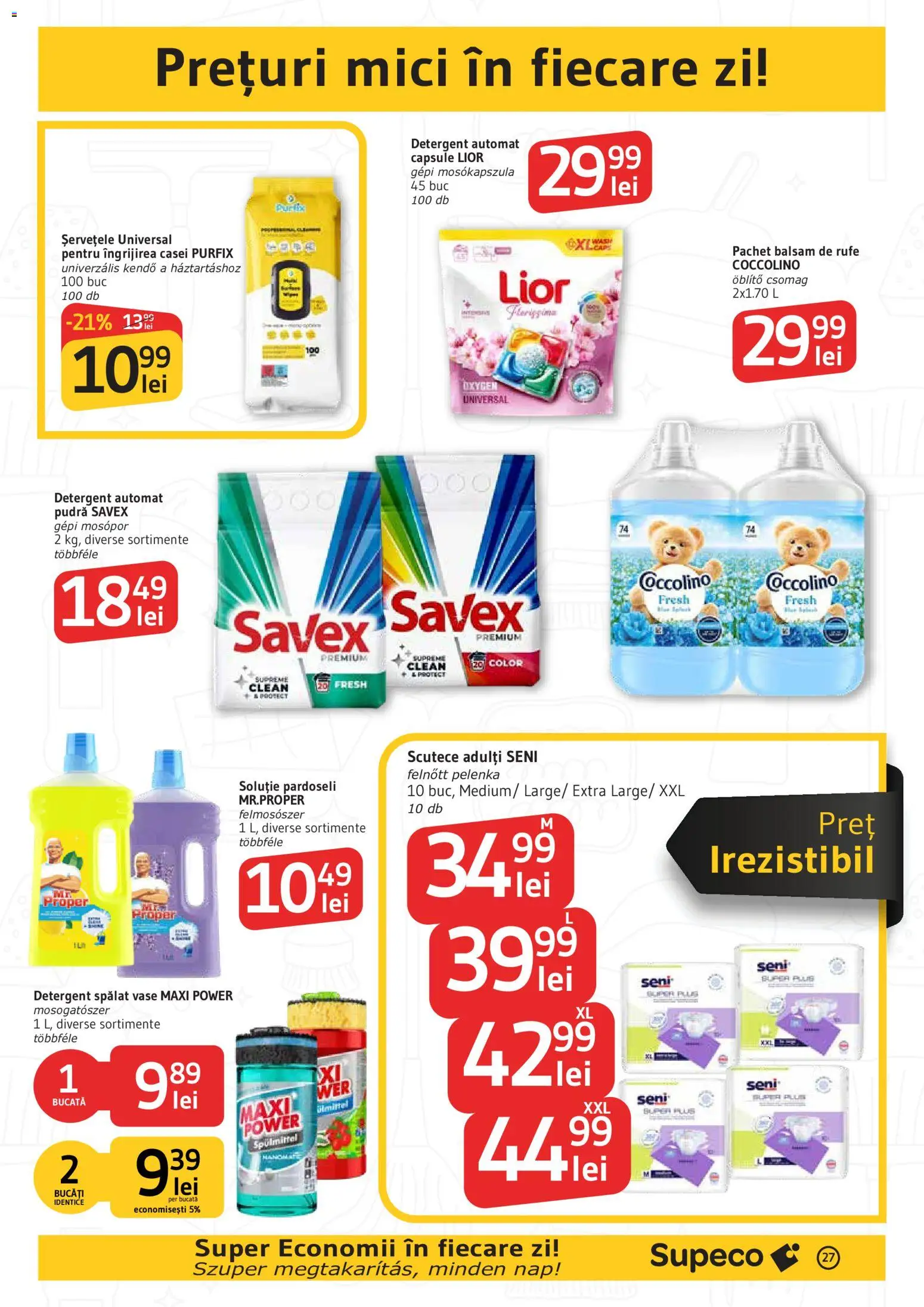 Noul catalog Supeco – valabil de la 20.08.2026 | Pagină: 27 | Produse: Premium, Detergent Automat, Balsam, Detergent