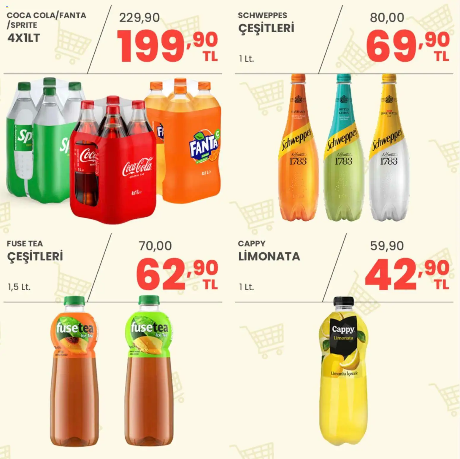 Sarıyer Katalog - 22.05.2026 tarihinden itibaren geçerlidir | Sayfa: 27 | Ürünler: Fuse tea, Limonata, Fanta