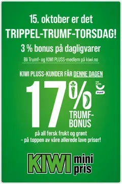 Forhåndsvisning av Kiwi kundeavis gyldig fra 12/10/2026