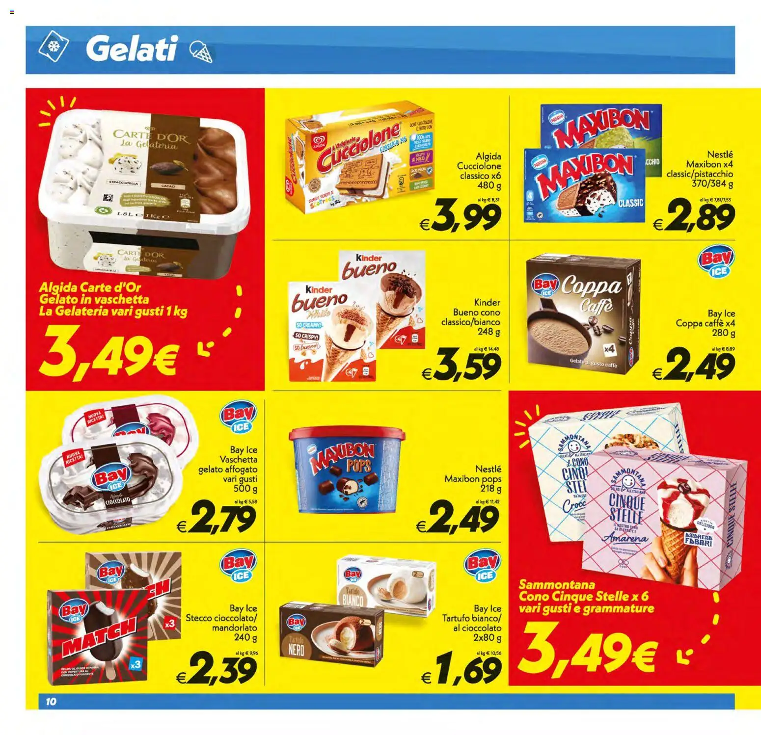 Volantino SuperConveniente del 01/09/2026 | Pagina: 10 | Prodotti: Caffè, Cioccolato, Gelato, Stracciatella