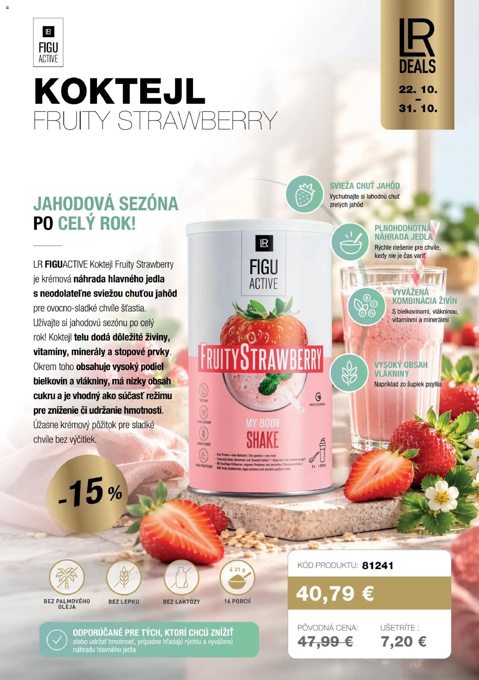 Nové LR akcie – leták je platný od 22.10.2026 | Strana: 4 | Produkty: Protein