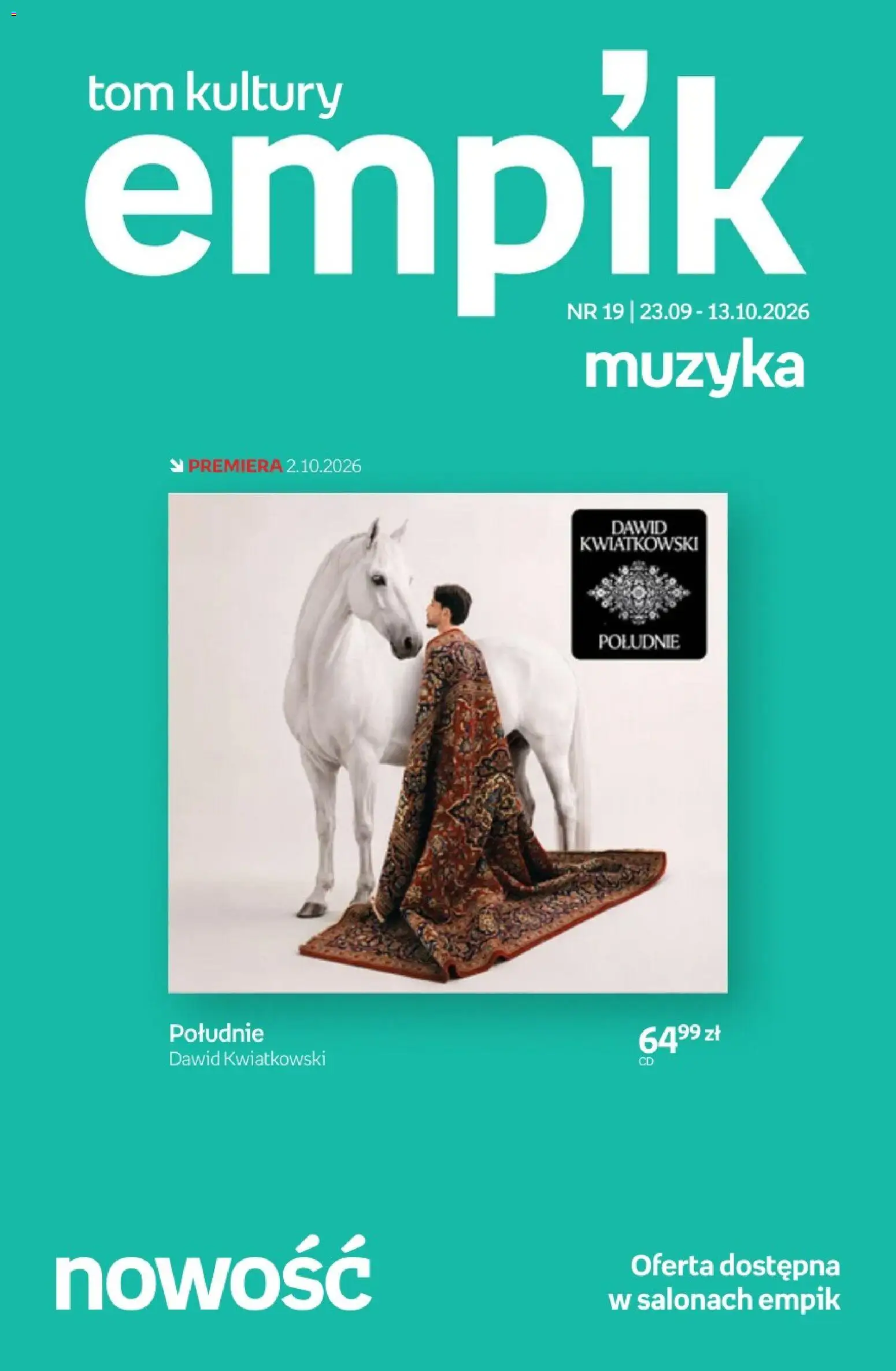 Empik promocje - Tom kultury Muzyka od 23.09.2026 | Strona: 1