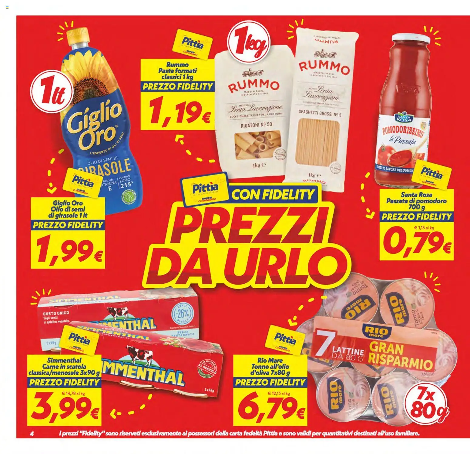 Volantino SuperConveniente del 02/10/2026 | Pagina: 4 | Prodotti: Carne in scatola, Tonno, Carne, Semi di girasole