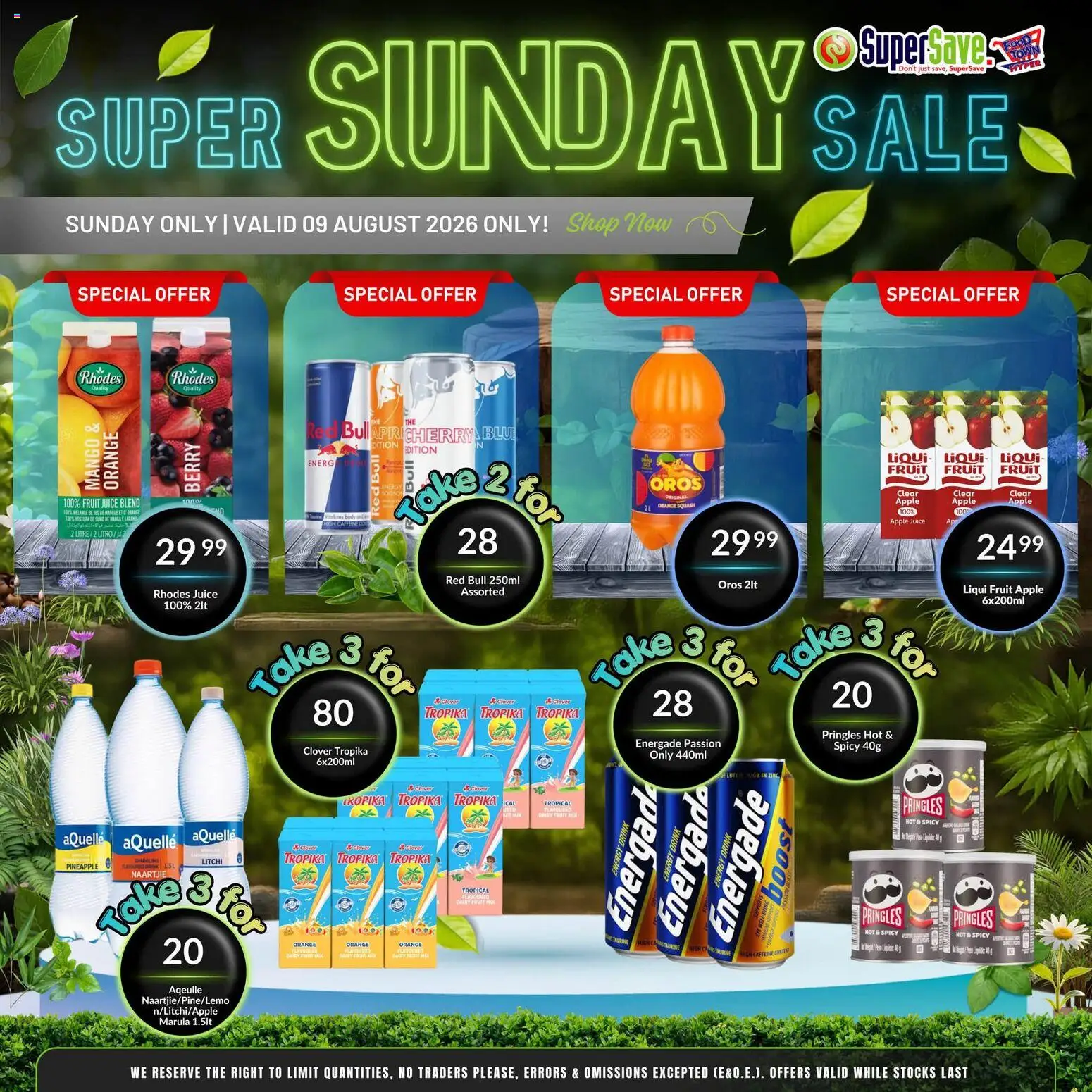 New Super Save catalogue – valid from 09/08/2026 | Page: 6 | Products: Juice, Energy drink, Fruit, Mango