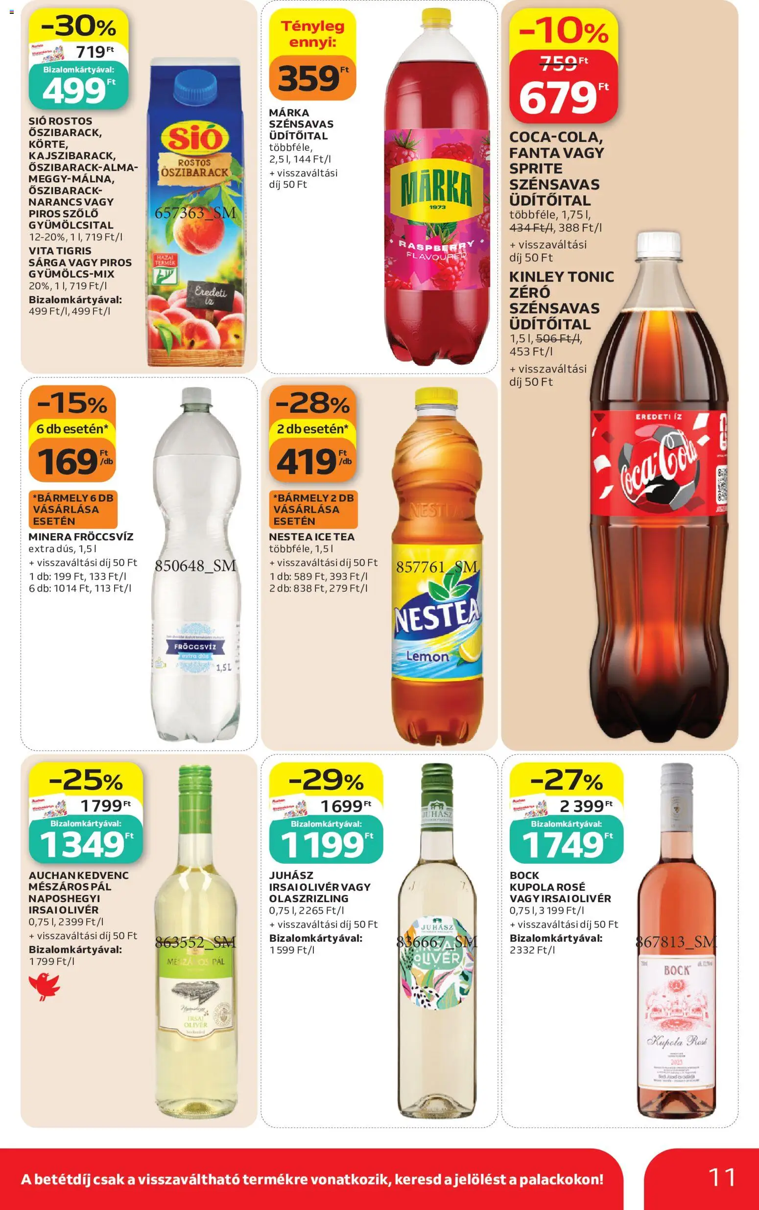 Auchan akciós ujság - amely érvényes a következő dátumtól: 2026.06.25. | Oldal: 11