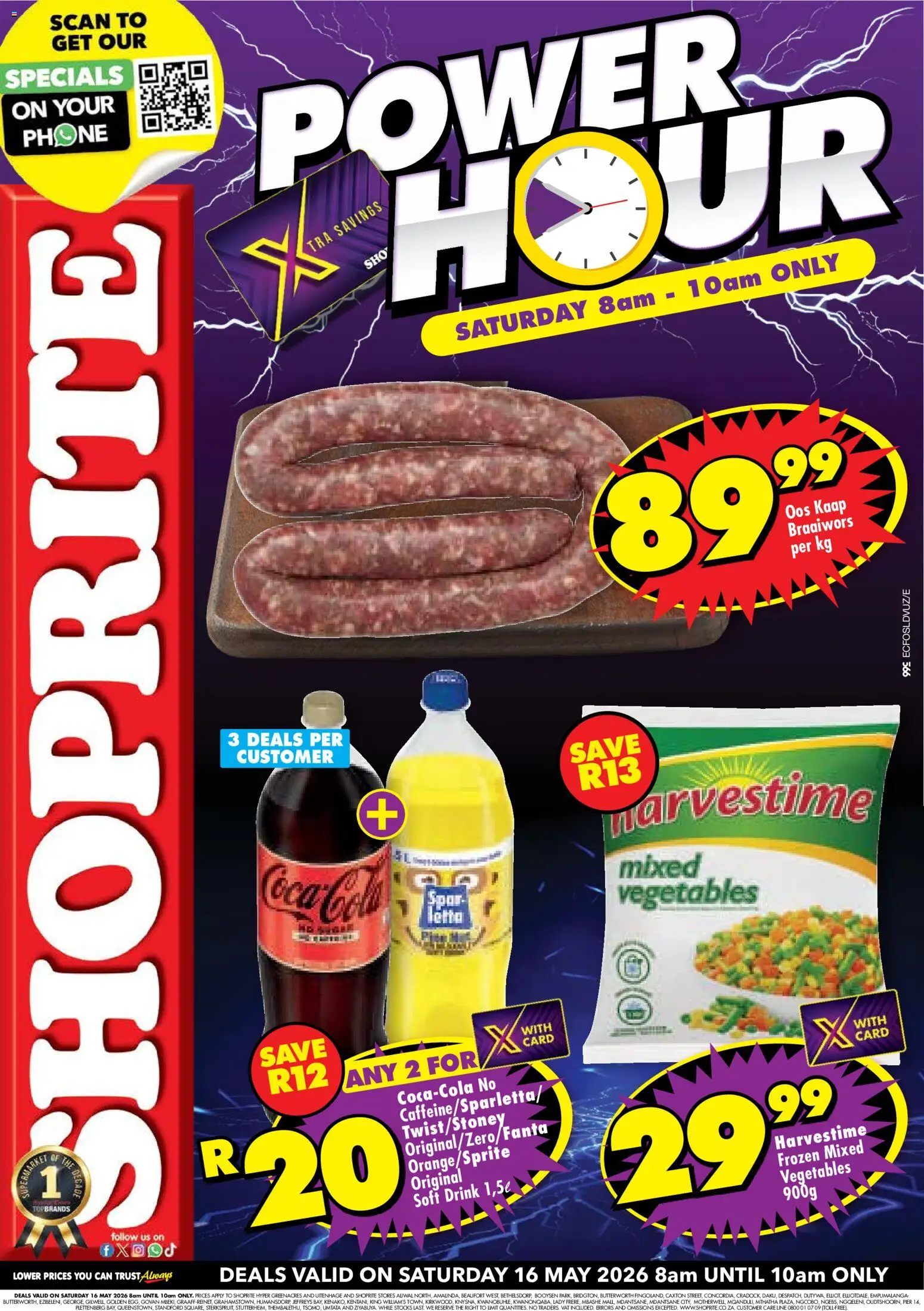 New Shoprite catalogue – valid from 16.05.2026 | Page: 1 | Products: Phone, Vegetables