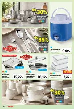 Inoxriv pribor za jelo Hilton, Inoxriv pribor za jelo Hilton odabrane vrste - Pregled kataloga iz trgovine Plodine, vrijedi od 01.07.2026 | Stranica: 42