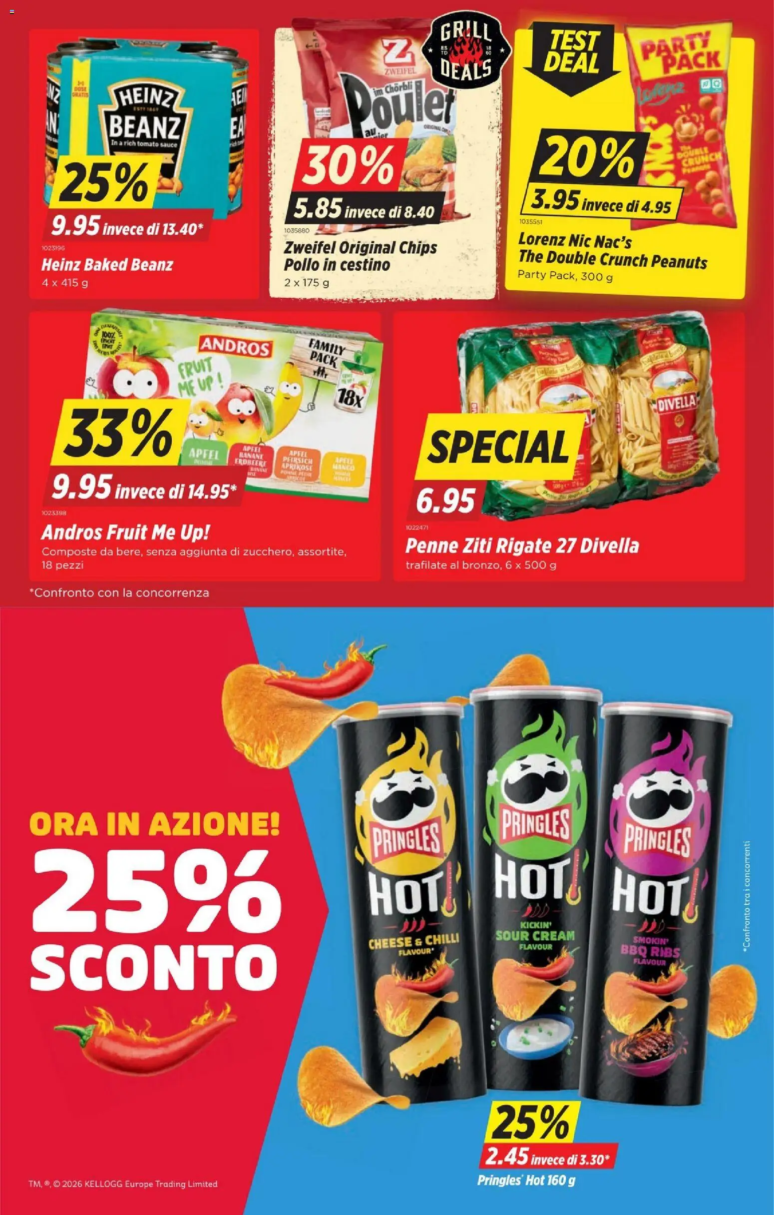 Denner aktionen IT – gültig ab 20.08.2026 | Seite: 11 | Produkte: Äpfel, Pasta, Pfirsich, Grill