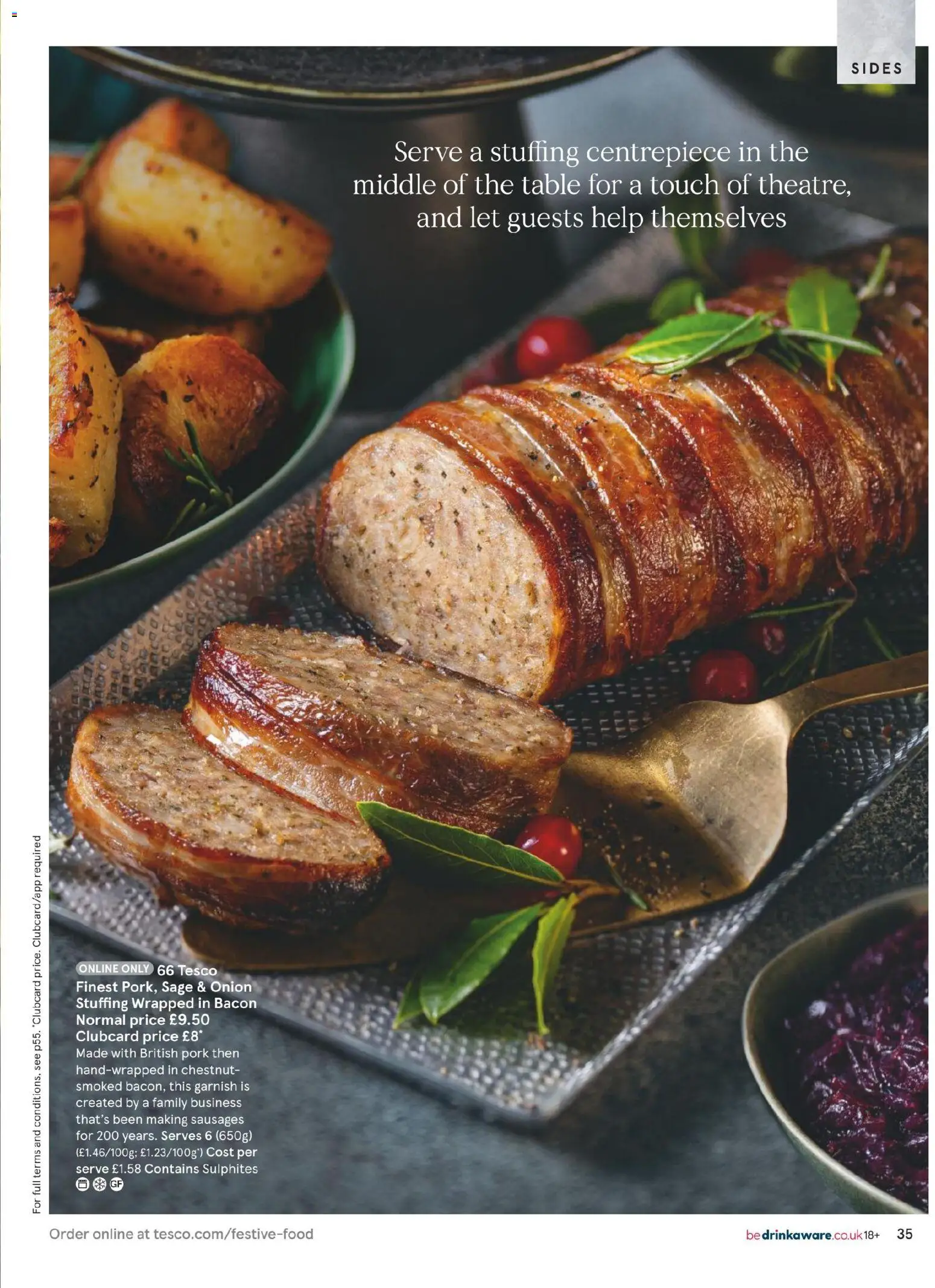 {H1} | Page: 35 | Products: Onion, Table, Pork, Sausages