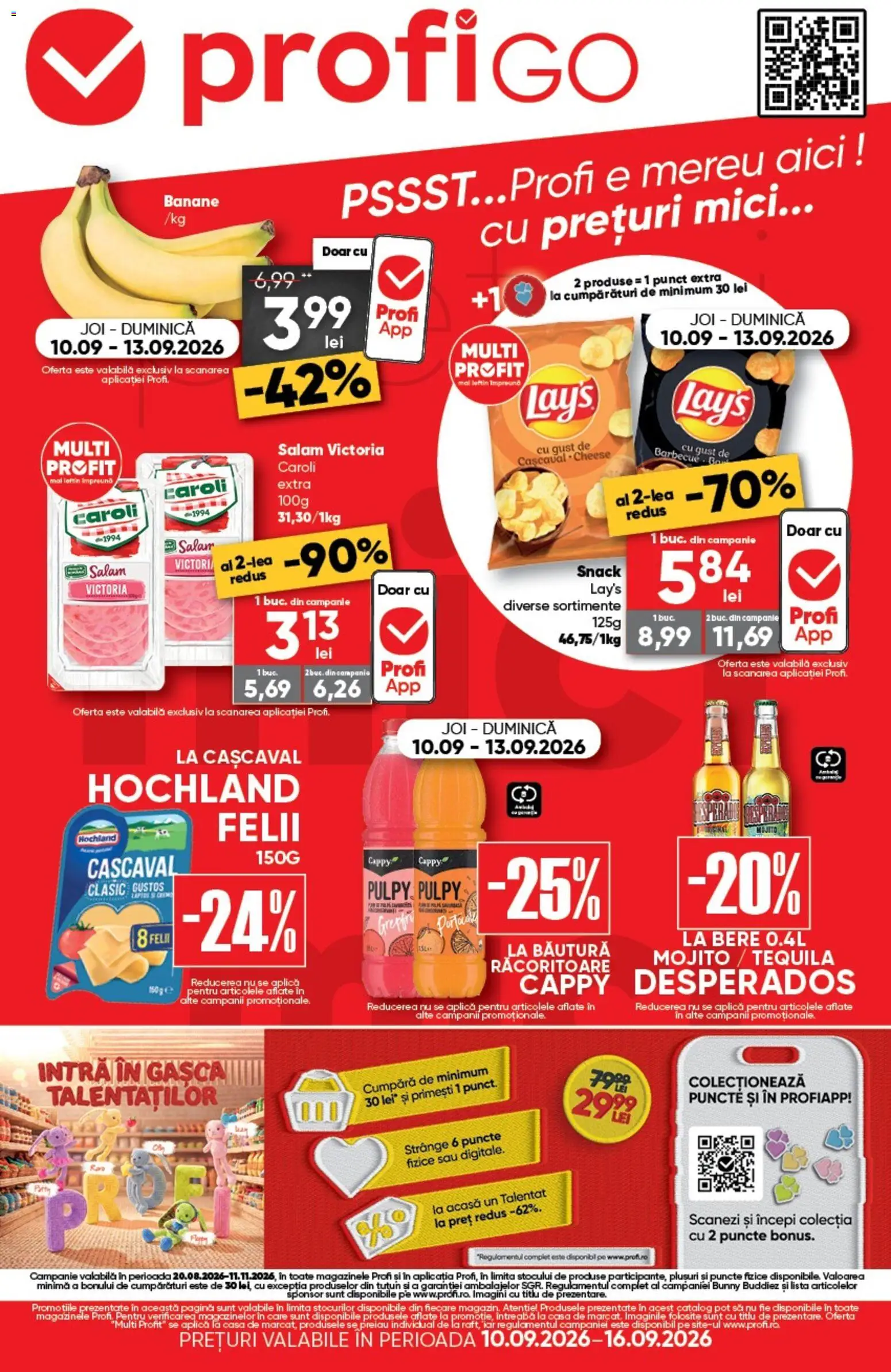 Noul catalog Profi – valabil de la 10.09.2026 | Pagină: 1 | Produse: Aplică, Cașcaval, Hochland, Bere