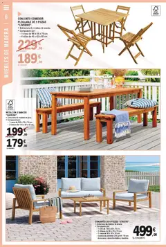 Vista previa E.Leclerc Al Aire Libre válido desde el 27.04.2026 | Página: 6 | Productos: Muebles, Sofá, Mesa