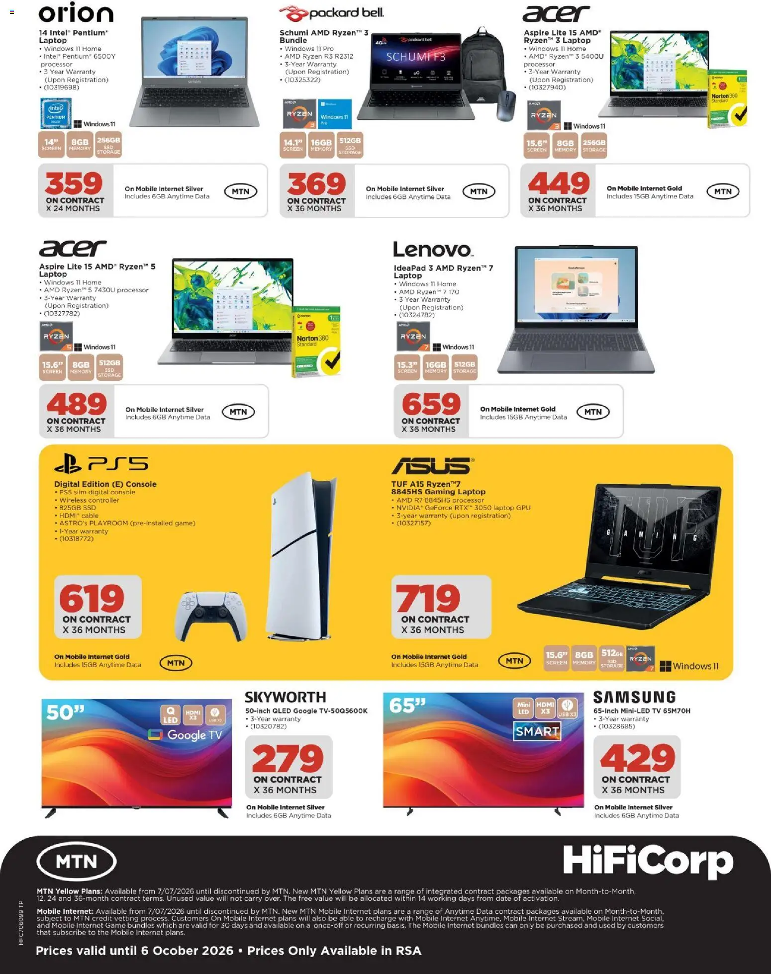 New HiFi Corp catalogue – valid from 07/09/2026 | Page: 4 | Products: Data, USB, Laptop, TV
