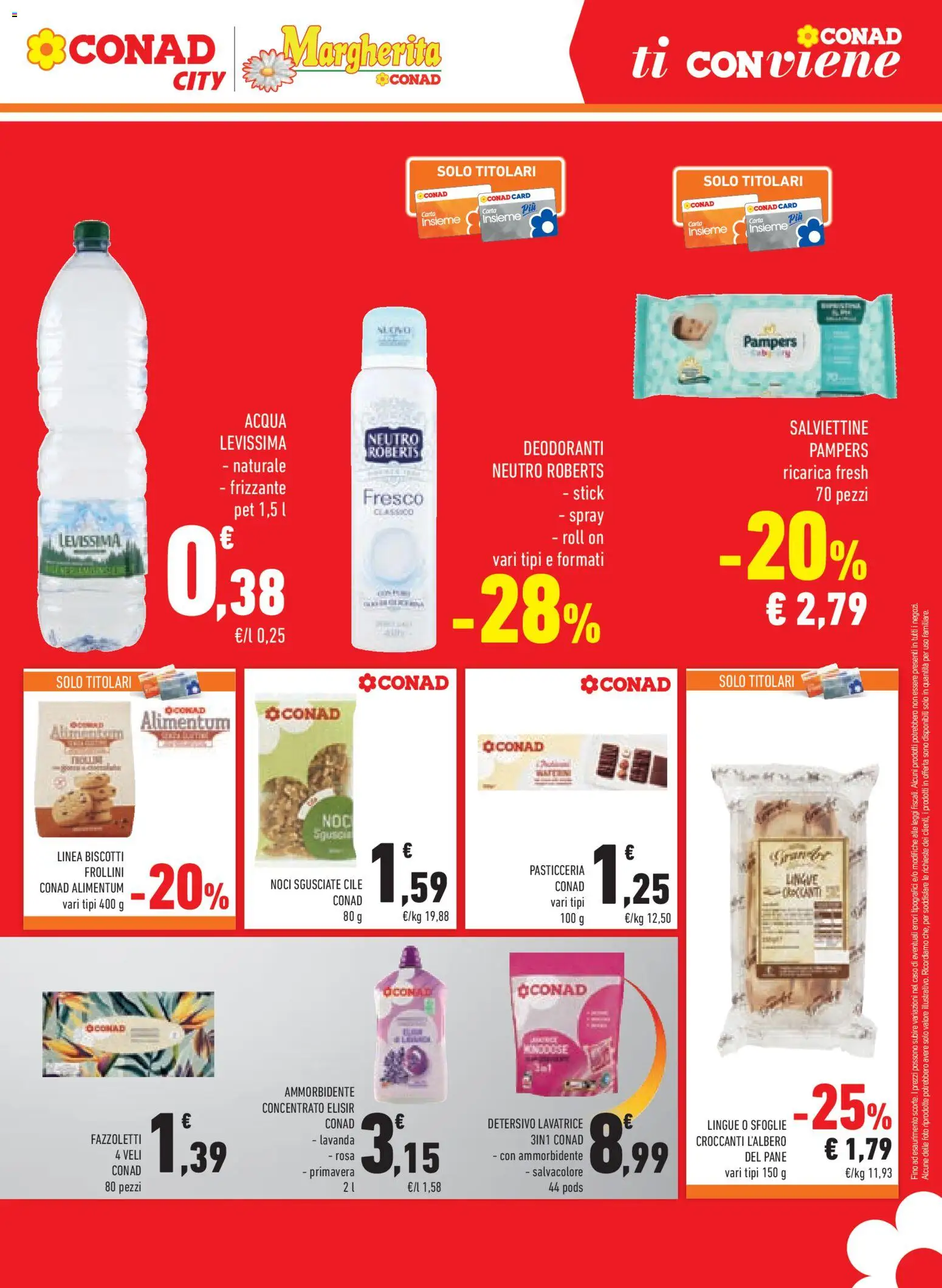 Volantino Conad del 07/10/2026 | Pagina: 19 | Prodotti: Ammorbidente, Biscotti, Pampers, Frollini