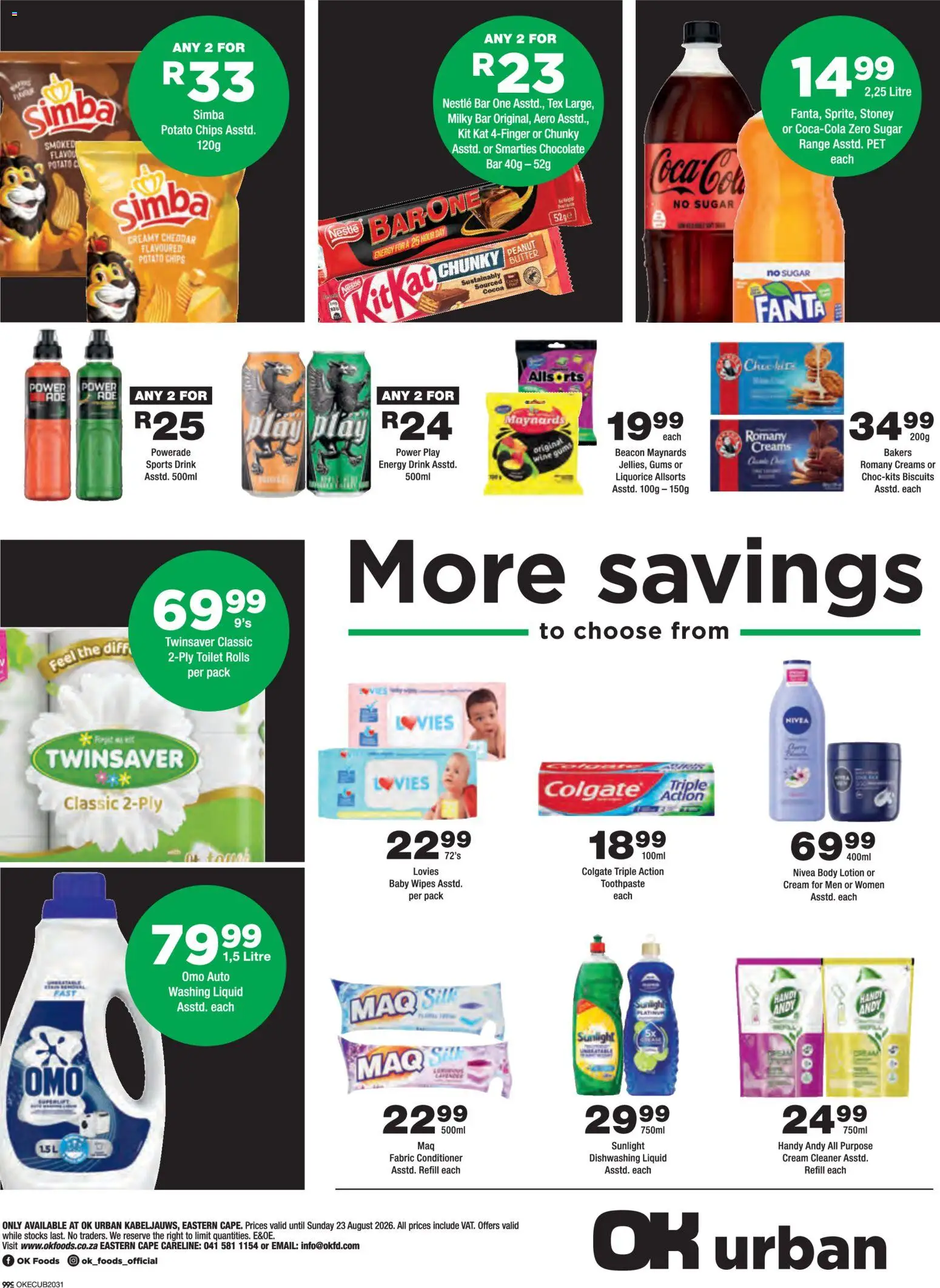New OK Foods catalogue – valid from 12/08/2026 | Page: 4 | Products: Butter, Chocolate, Fanta, Cream