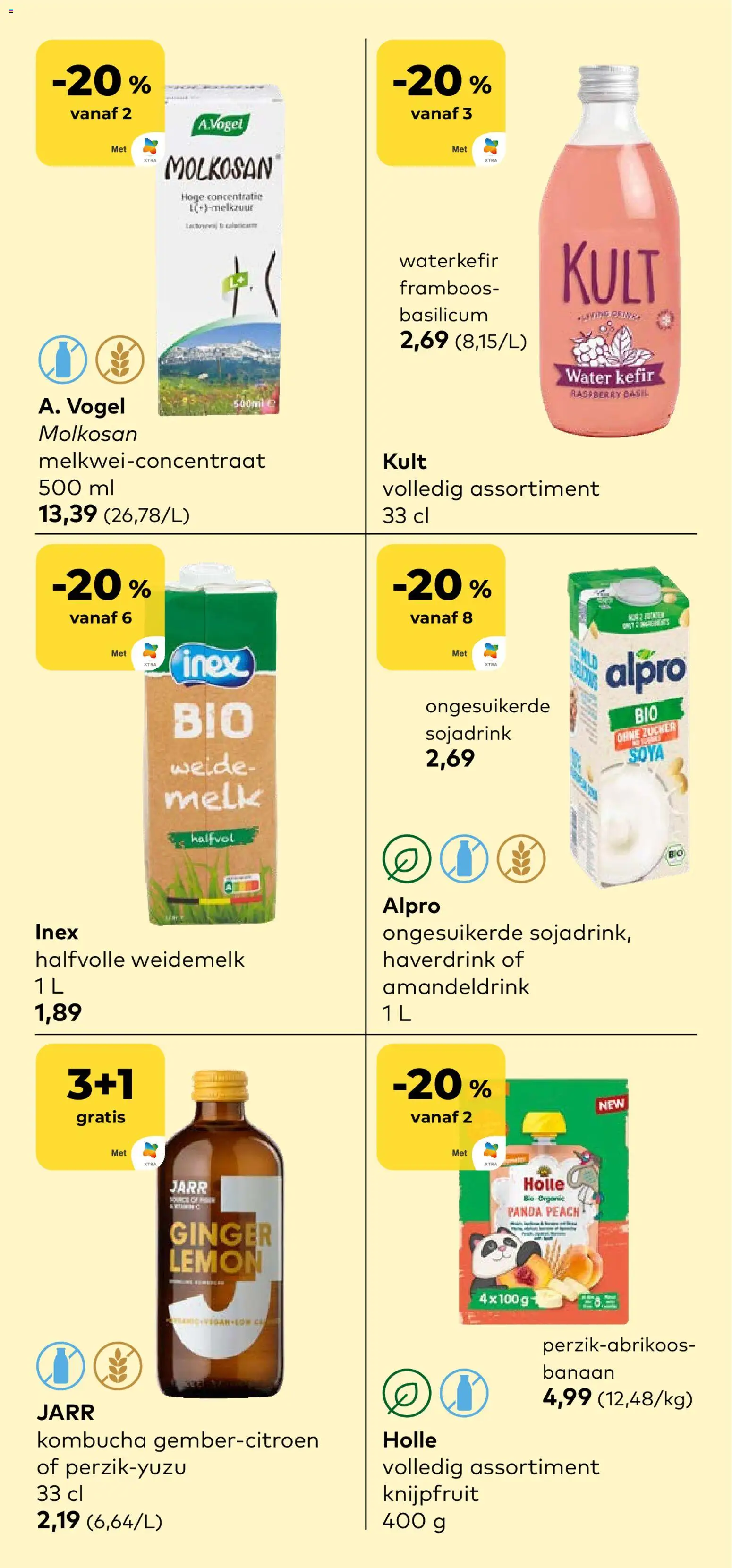 {H1} | Pagina: 11 | Producten: Kefir, Banaan, Water, Melk