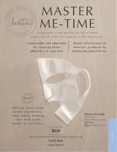 Justine specials catalogue – valid from 01.05.2026 | Page: 22 | Products: Mask, Silicone