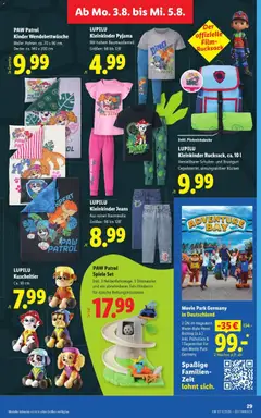 Der offizielle Film-Rucksack, Film-Rucksack ab 30.07.2026 gültig | Seite: 36 | Produkte: Pyjama, Rucksack, Jeans, Decke