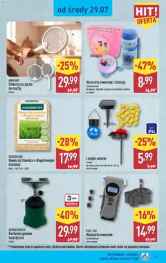 Pogląd oferty "Aldi gazetka" - ważna od 27.07.2026 | Strona: 25 | Produkty: Lampki, Kuchenka, Napoje