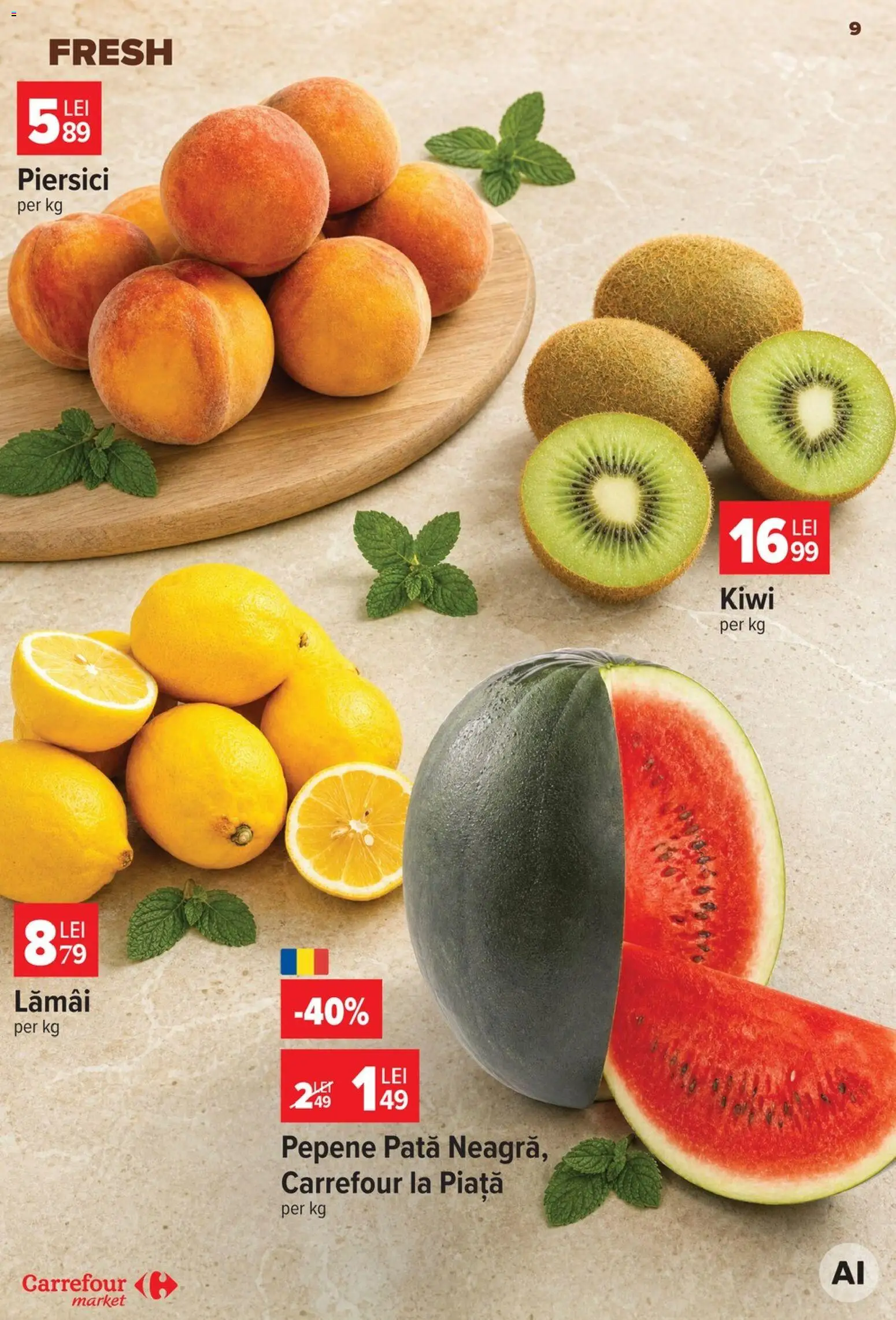 Noul catalog Carrefour – valabil de la 29.07.2026 | Pagină: 9 | Produse: Kiwi