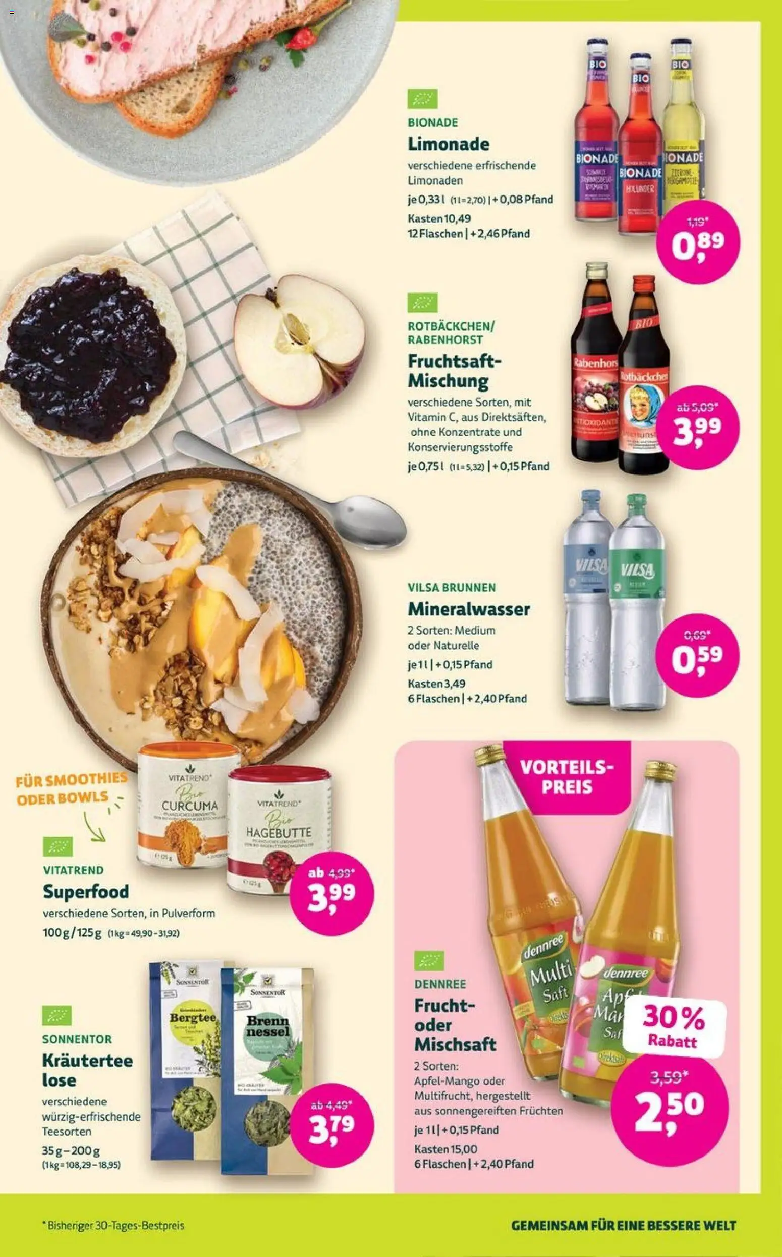 Denns BioMarkt Angebote – gültig ab 20.05.2026 | Seite: 11 | Produkte: Limonade, Bionade, Mineralwasser, Saft
