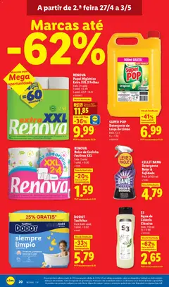 Pré-visualização S3 Água de Colónia Clássica, Emb. 750 ml 1 L=1.99 válido de 27.04.2026 | Página: 20