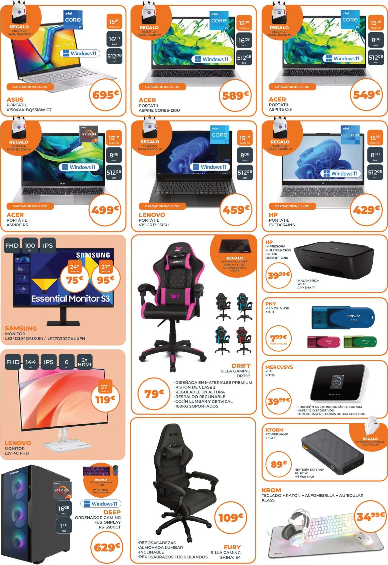 Pascual Martí folleto │ válido desde el 01/09/2026 | Página: 7 | Productos: Monitor, Ordenador, Teclado, USB