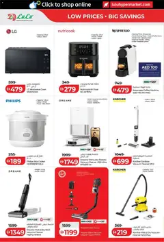 Preview of Lulu Hypermarket offers valid from 16 Oct, 2026 | Page: 36 | Products: Vacuum cleaner, Water, Fryer, Cooker