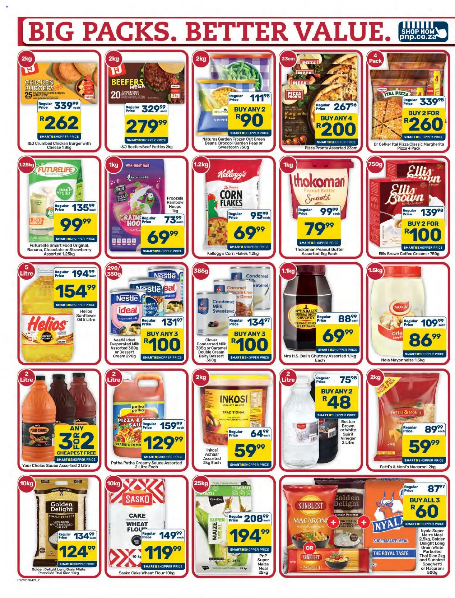 New Pick n Pay catalogue – valid from 23/10/2026 | Page: 2 | Products: Corn, Chicken, Peach, Caramel