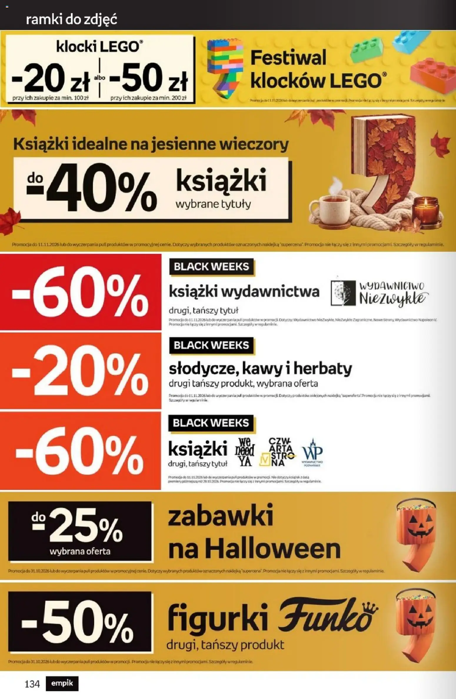Empik Black Weeks od 28.10.2026 | Strona: 134 | Produkty: Zabawki, Figurki, Książki
