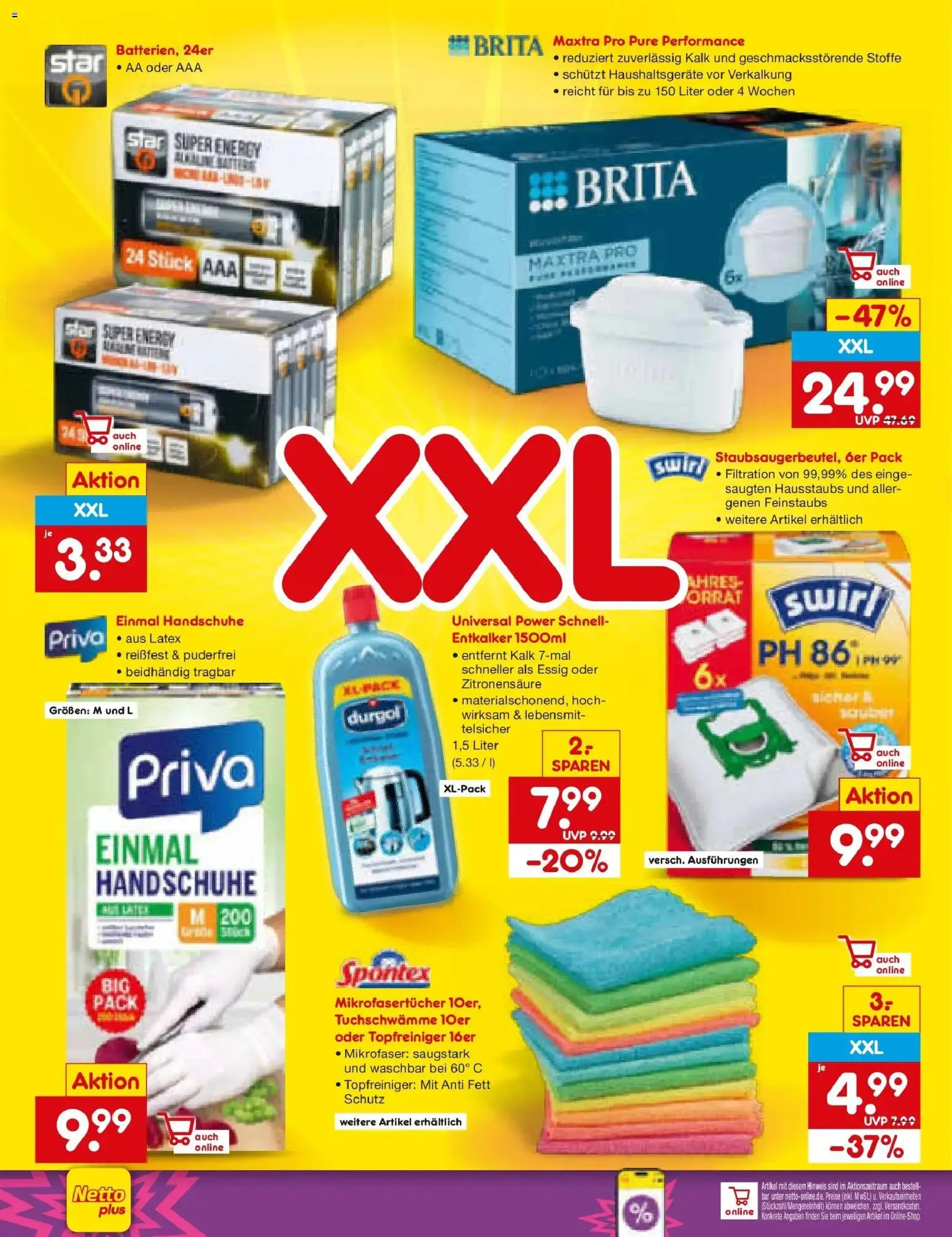 Netto Marken-Discount Prospekt Waiblingen-Bittenfeld – gültig ab 20.07.2026 | Seite: 50 | Produkte: Energy, Essig, Handschuhe