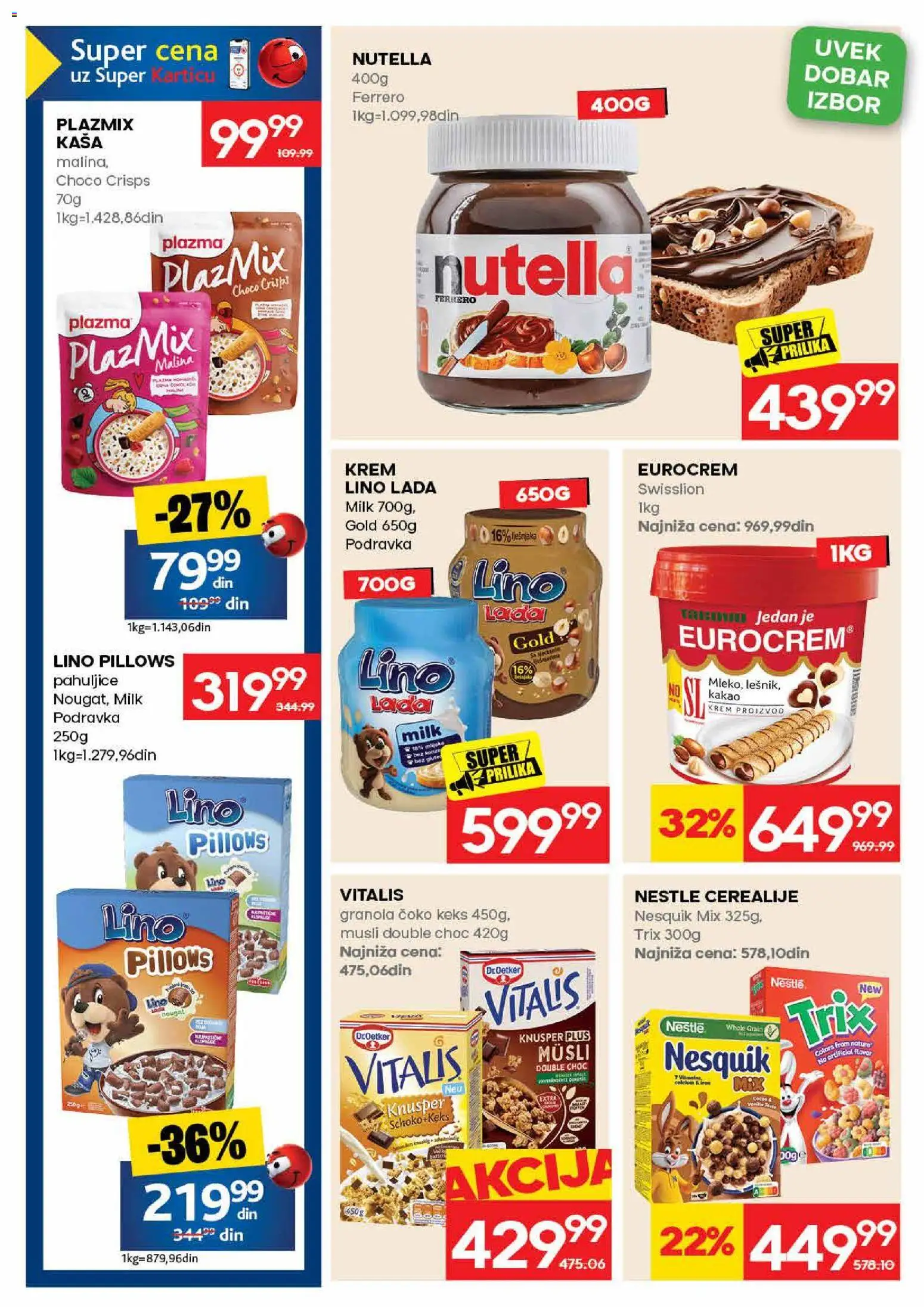 Idea katalog - važi od 06.08.2026 | Strana: 31 | Proizvode: Keks, Pahuljice, Podravka, Nesquik