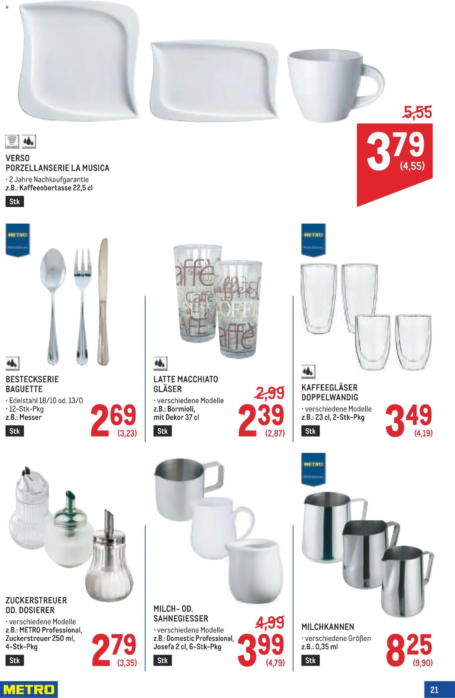 Metro angebote Kaffee Spezial gültig ab 03.09.2026 | Seite: 21 | Produkte: Baguette, Milch