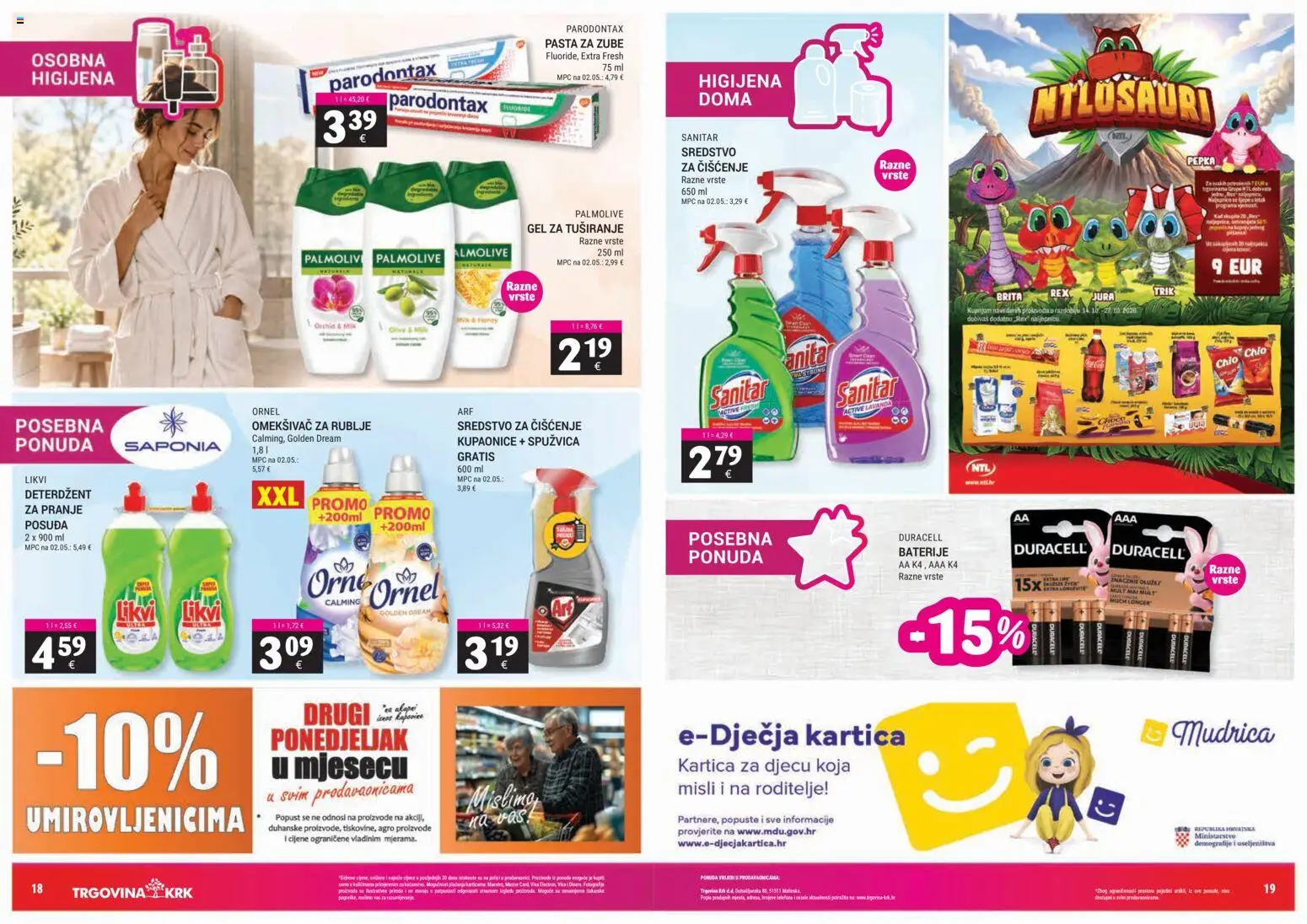 Trgovina Krk katalog | vrijedi od 16.10.2026 | Stranica: 10 | Proizvodi: Pasta za zube, Baterije, Pasta, Lavanda