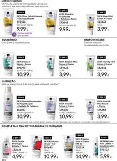 Pré-visualização SK!N Glow Gel de Limpeza + Desmaquilhante, Gel de limpeza e desmaquilhante com Vitamina C e Extrato de Papaia. válido de 01.06.2026 | Página: 118 | Produtos: Toner, Protetor solar, Óleo, Creme