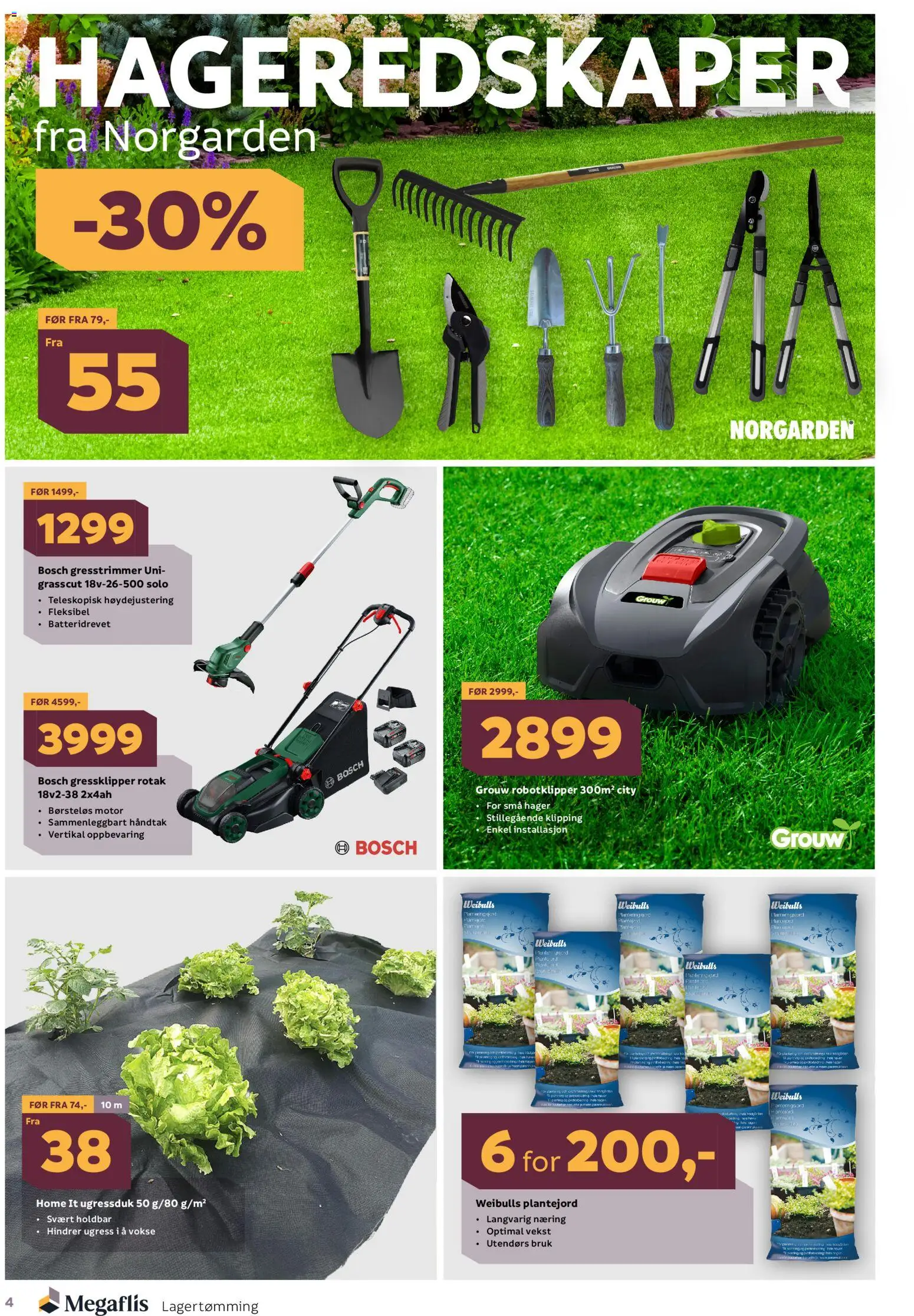 {H1} | Side: 4 | Produkter: Склошпалери, Gressklipper, Télécommande, Håndtak