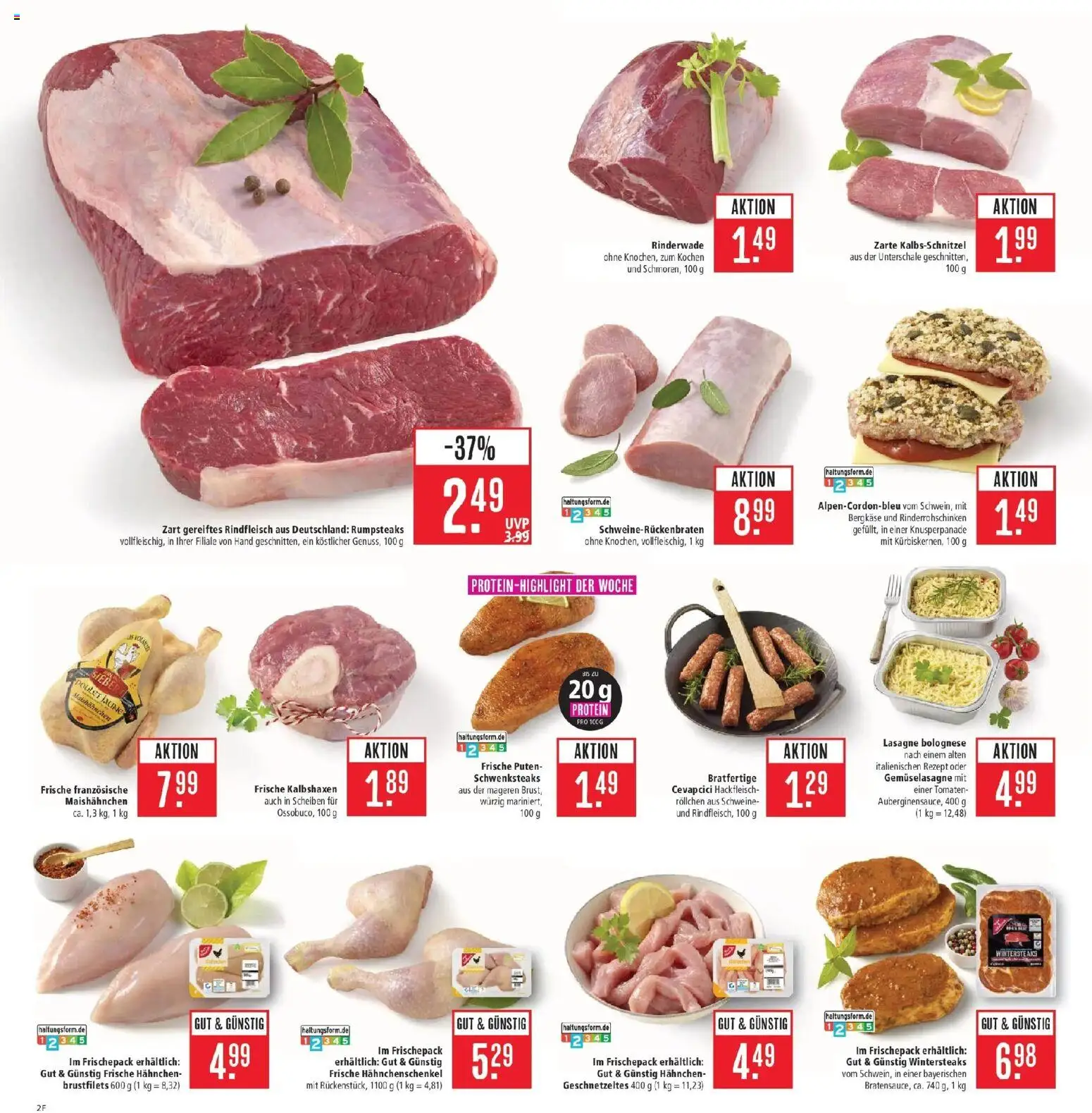 Marktkauf Prospekt Schorndorf (ab 26.10.2026) » Angebote online | Seite: 2 | Produkte: Hahnchen, Cevapcici, Lasagne, Rindfleisch