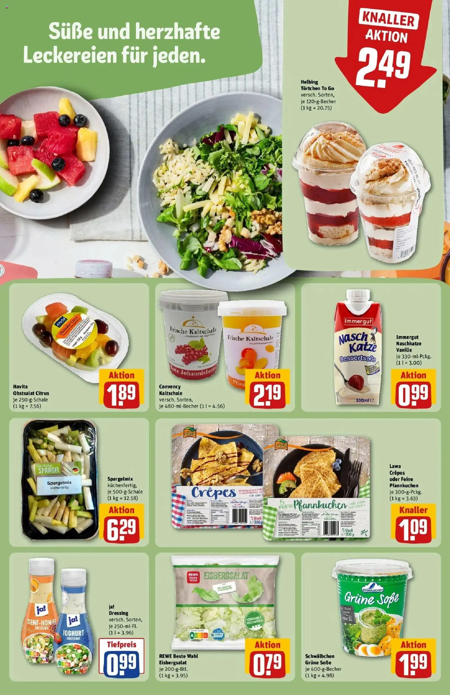 Rewe Prospekt Lutherstadt Eisleben – gültig ab 17.05.2026 | Seite: 23 | Produkte: Joghurt, Dressing, Spargel, Soße