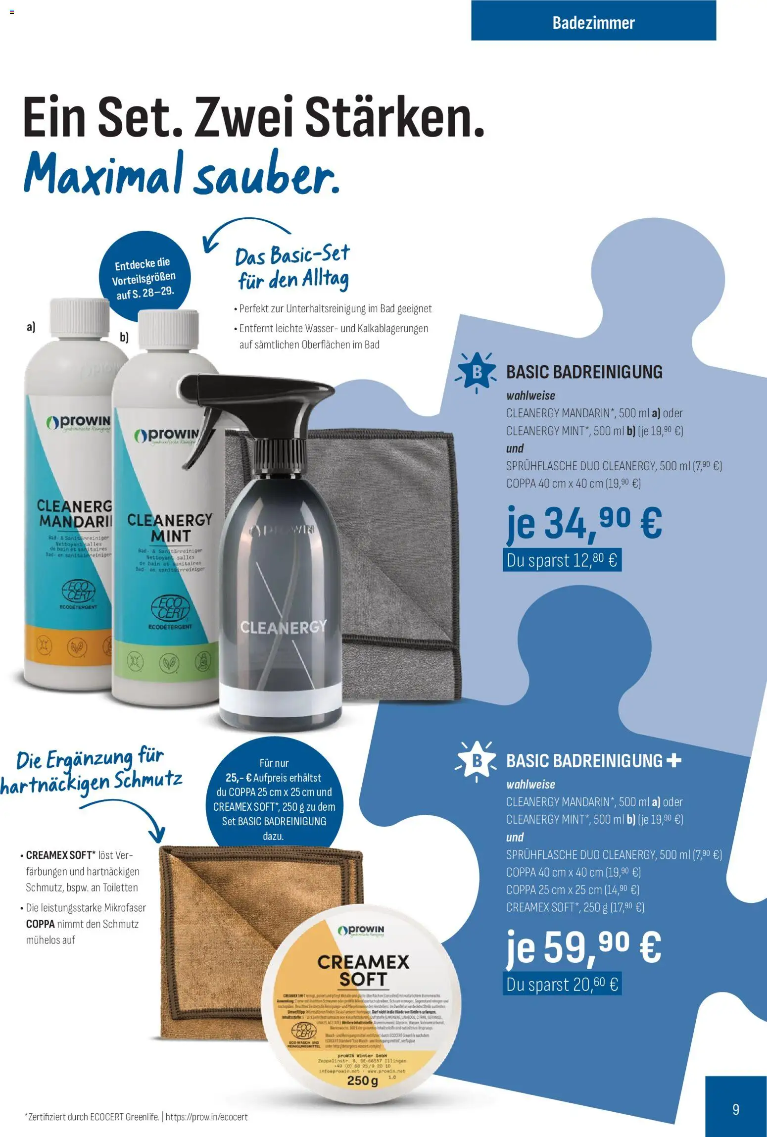 Katalog ProWin Juli / Dezember 2026 – gültig ab 01.07.2026 | Seite: 9 | Produkte: Bad, Wasser