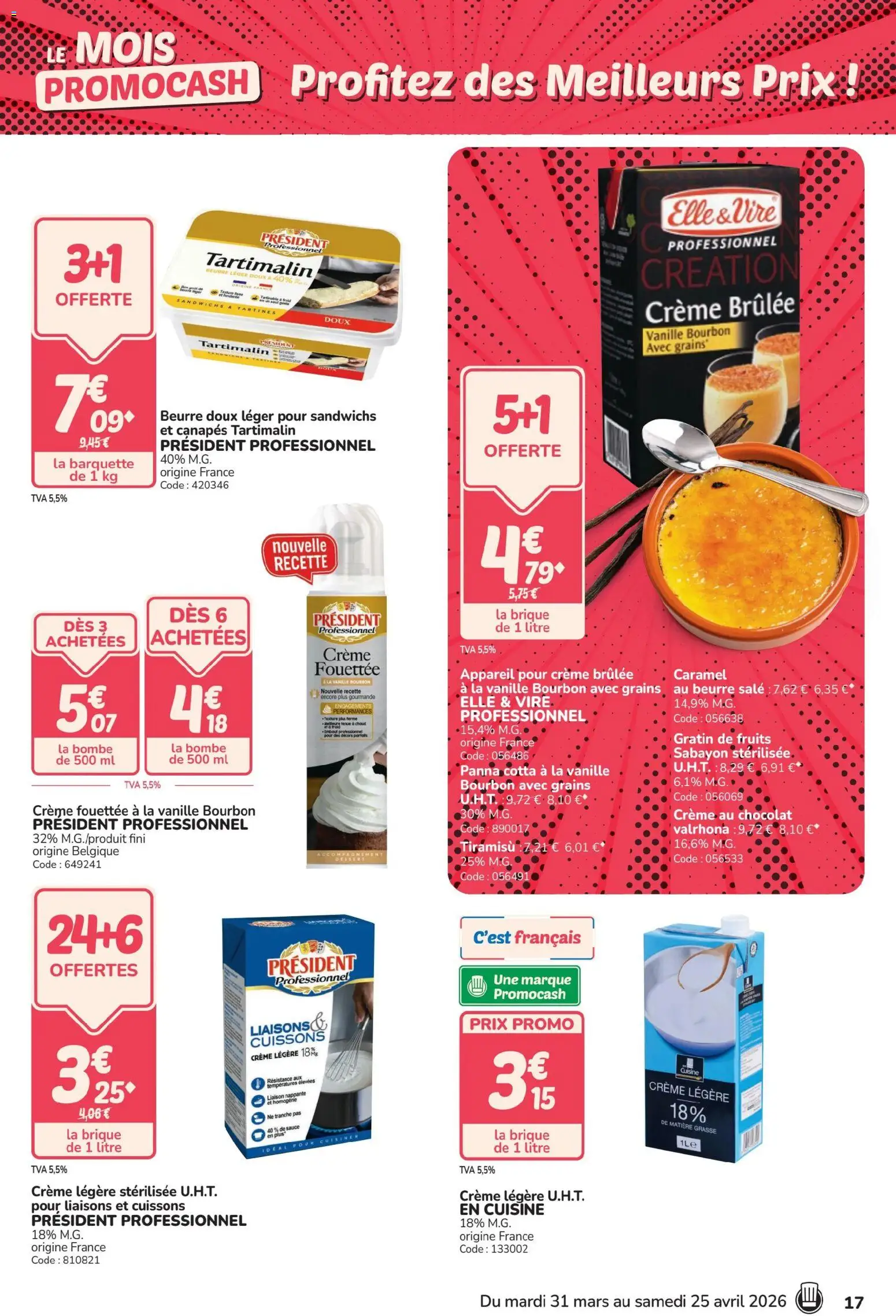 {H1} | Page: 17 | Produits: Chocolat, Bourbon, Beurre doux, Crème