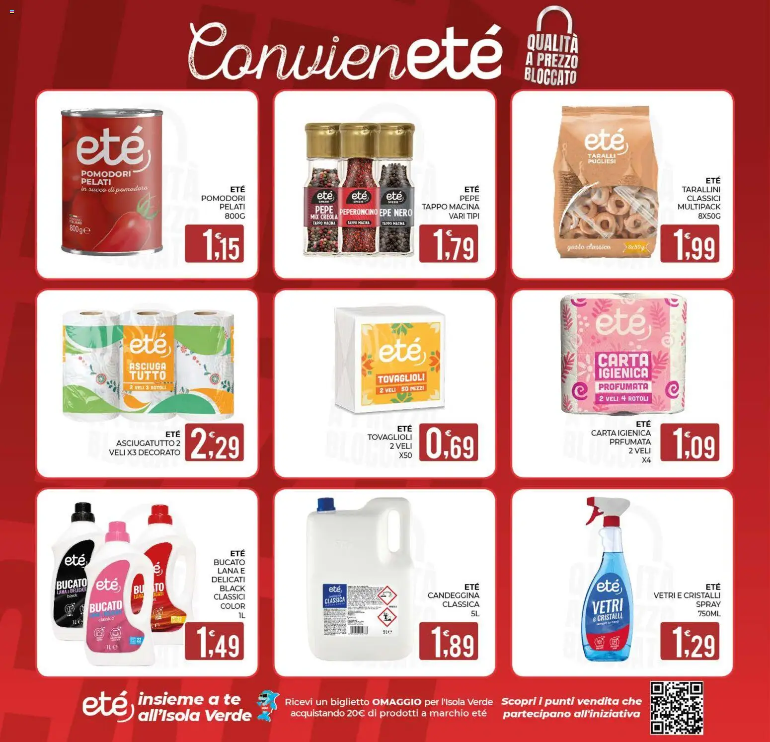 Volantino Eté del 28/07/2026 | Pagina: 31 | Prodotti: Carta igienica, Succo, Peperoncino, Taralli
