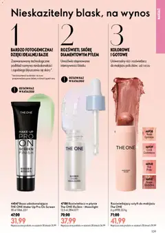 Pogląd oferty "Oriflame Katalog 13 2026" - ważna od 09.09.2026 | Strona: 109 | Produkty: Makijaż, Róż, Rozświetlacz, Finish