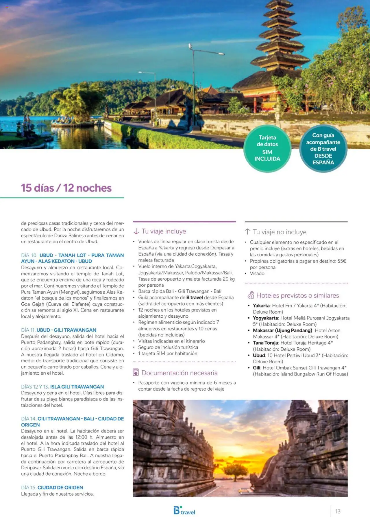 B the travel brand Viajeros Expertos Internacional 2026 │ válido desde el 03/10/2025 | Página: 13 | Productos: Maleta, Bebidas