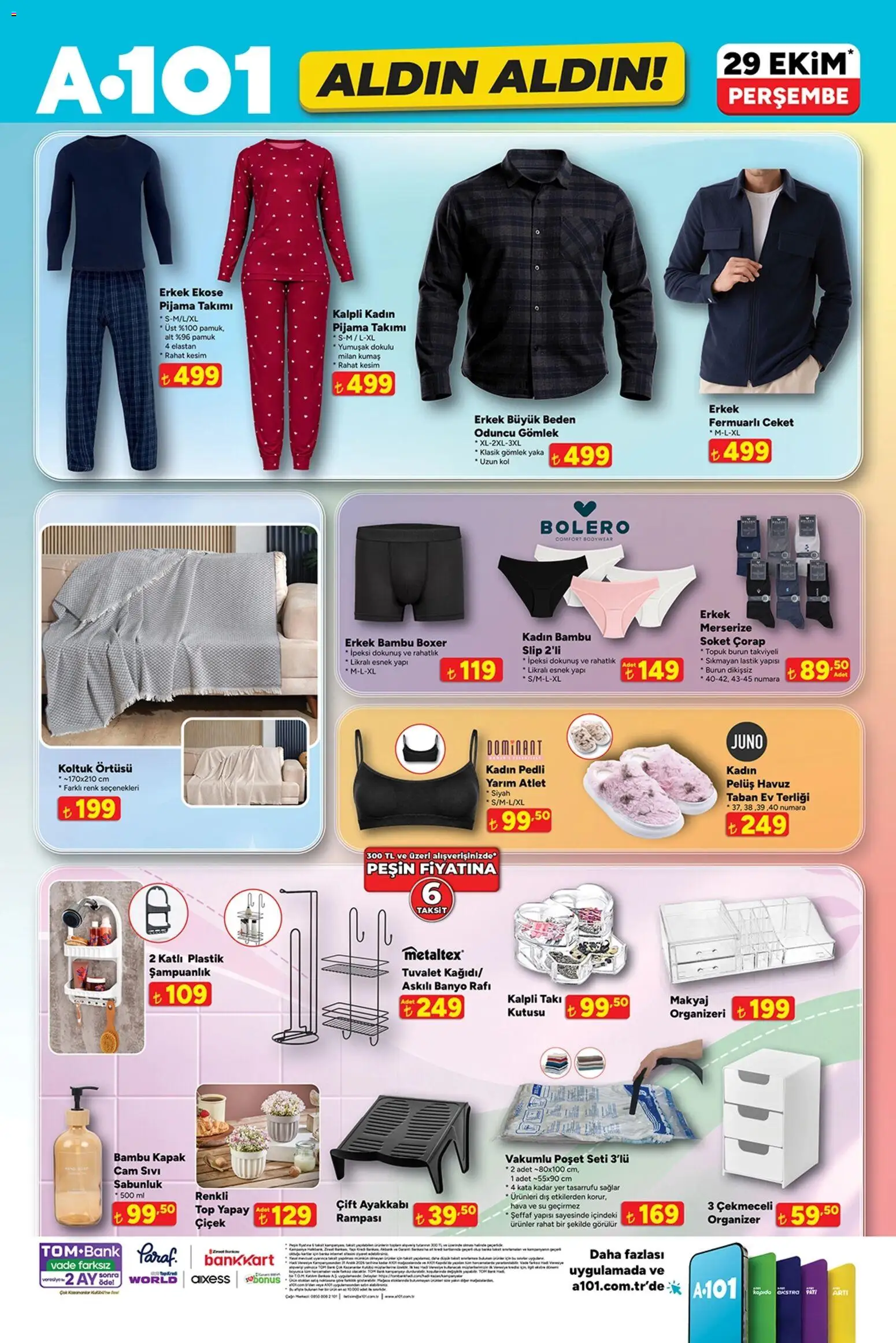 A101 - Katalog Aldın Aldın - 29 Ekim 2026 tarihinden itibaren geçerlidir | Sayfa: 11 | Ürünler: Lastik, Makyaj, Çorap, Sabunluk