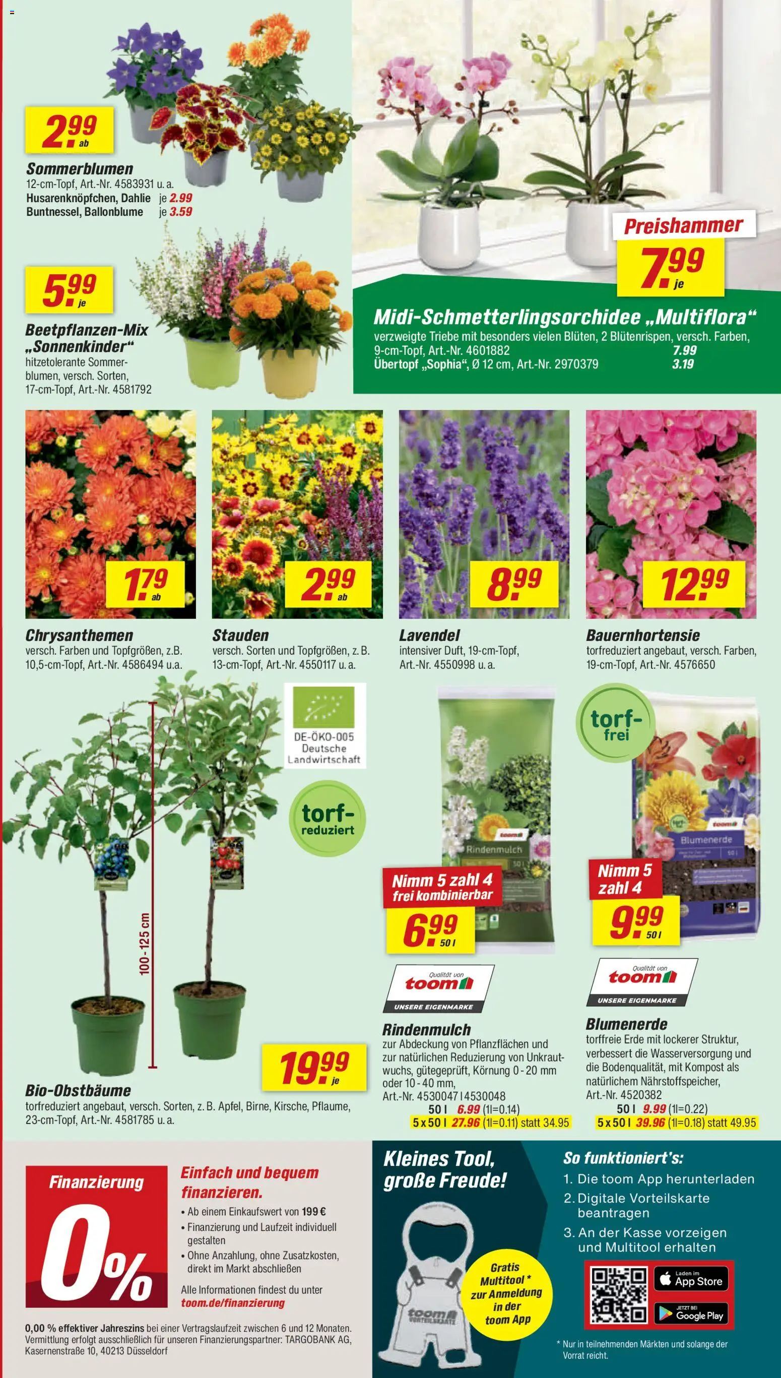 Toom Baumarkt Prospekt – gültig ab 11.07.2026 | Seite: 3 | Produkte: Rindenmulch, Blumenerde, Lavendel