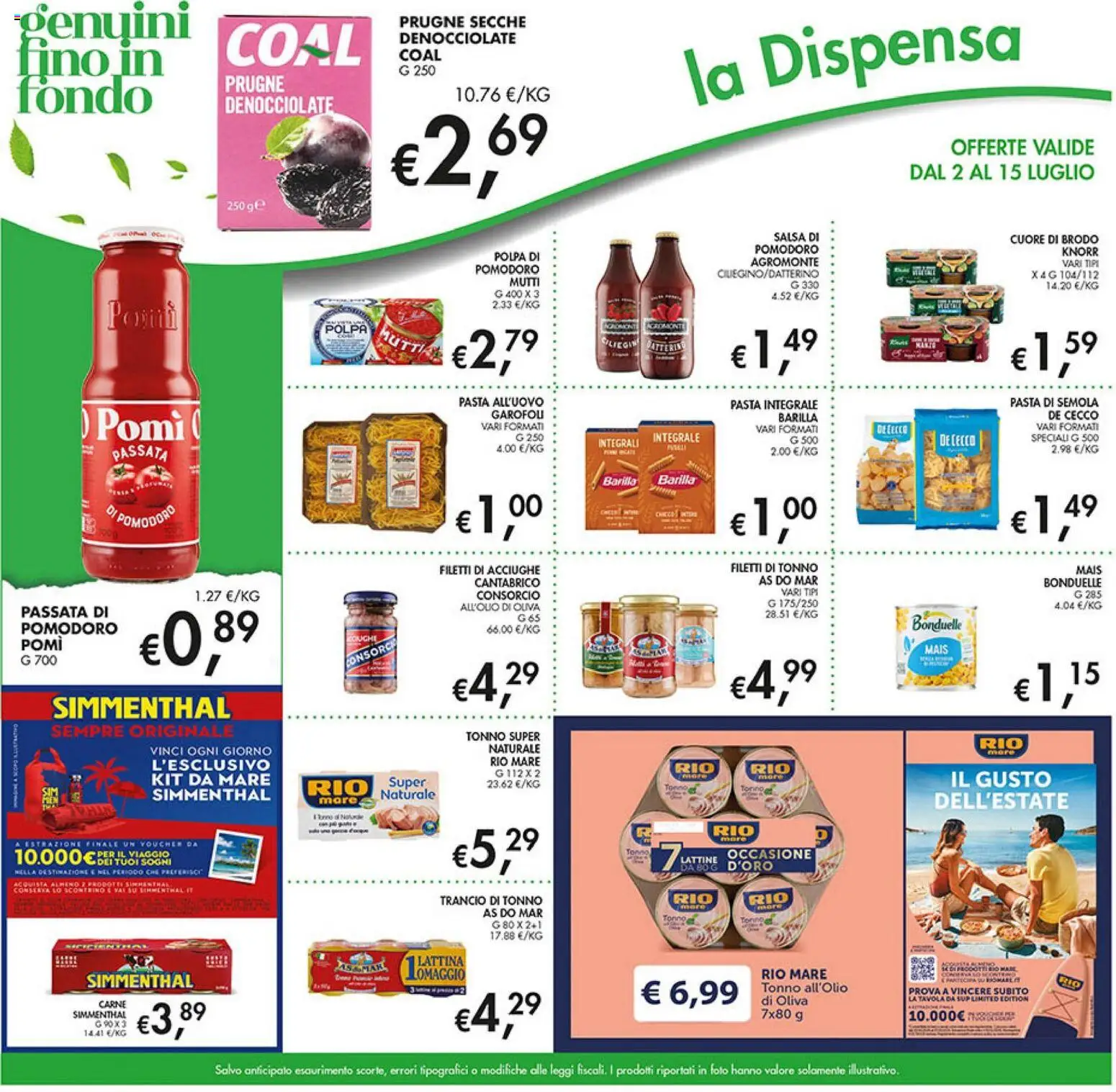 Volantino Coal del 02/07/2026 | Pagina: 17 | Prodotti: Pomodoro, Acciughe, Mutti, Mais