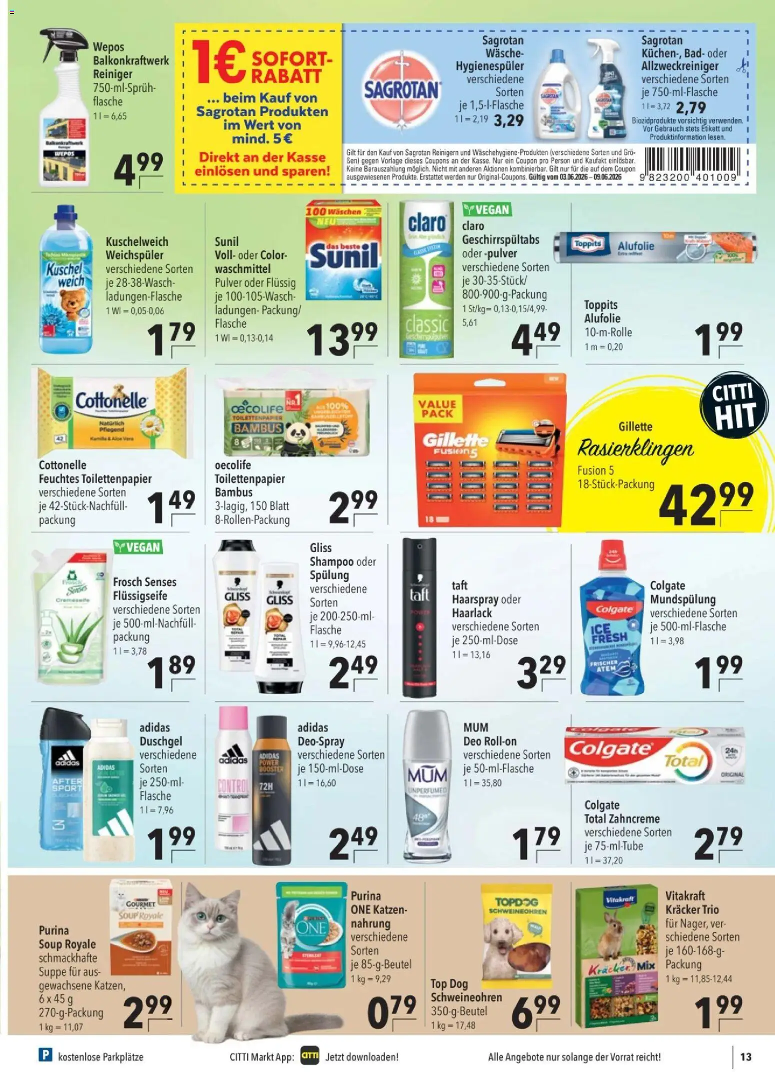 CITTI tilbudsavis – gyldig fra 03.06.2026 | Side: 15 | Produkter: Shampoo, Suppe, Bad