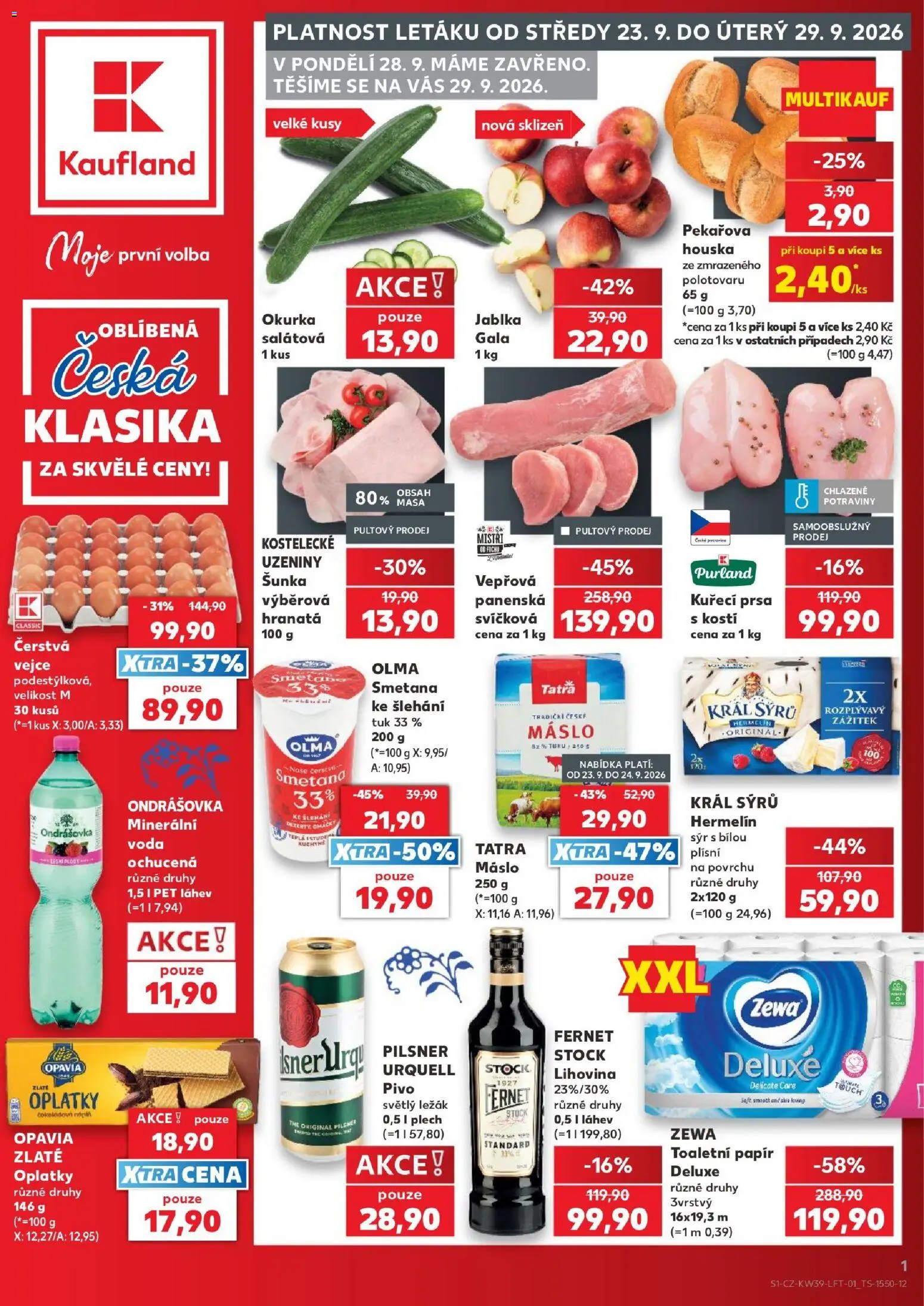 Kaufland leták - Praha 4 od 23.09.2026 | Strana: 1