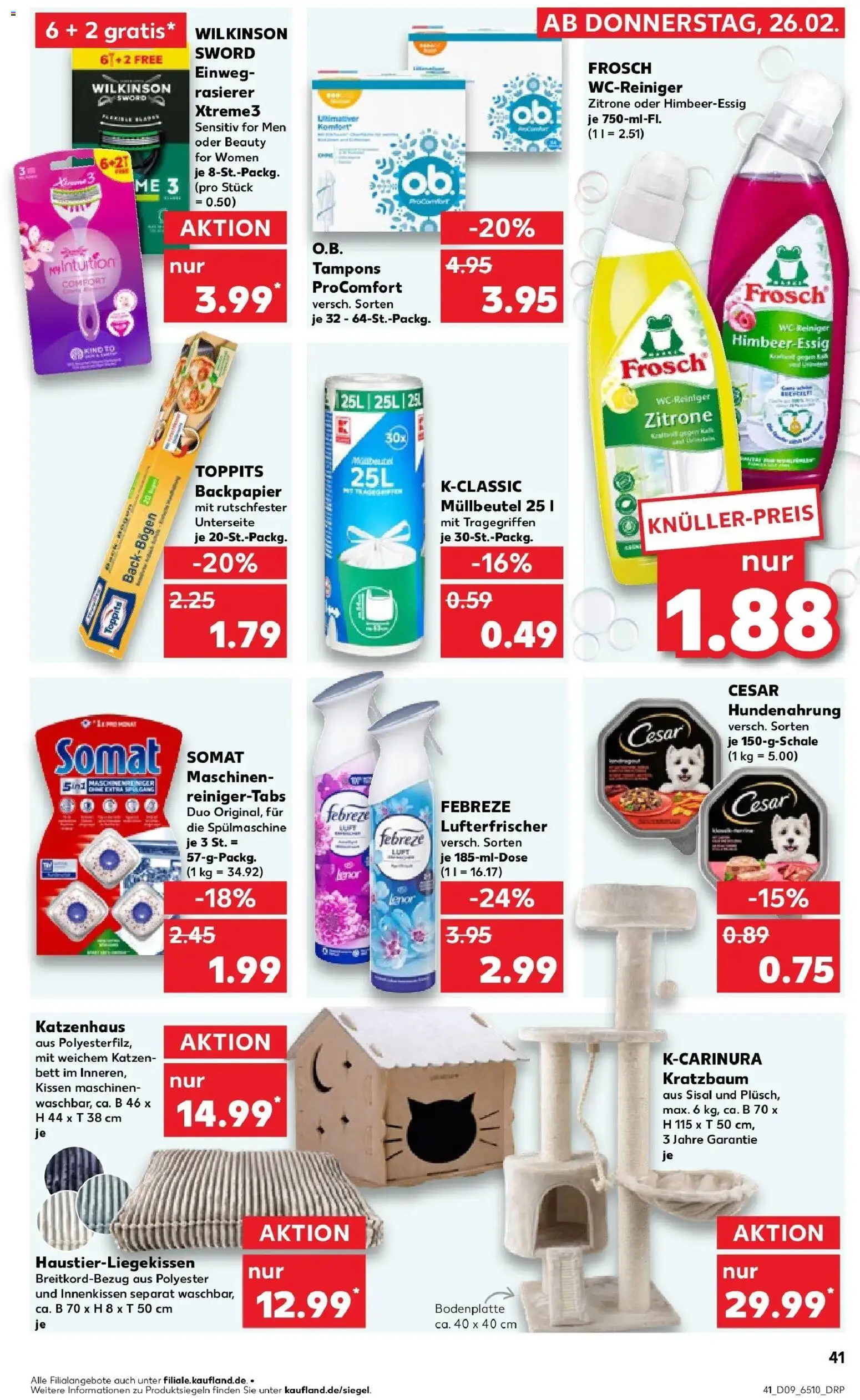 Kaufland prospekt Emmerich Am Rhein	 – gültig ab 26.02.2026 | Seite: 41 | Produkte: Lenor, Bett, Kissen, Zitrone