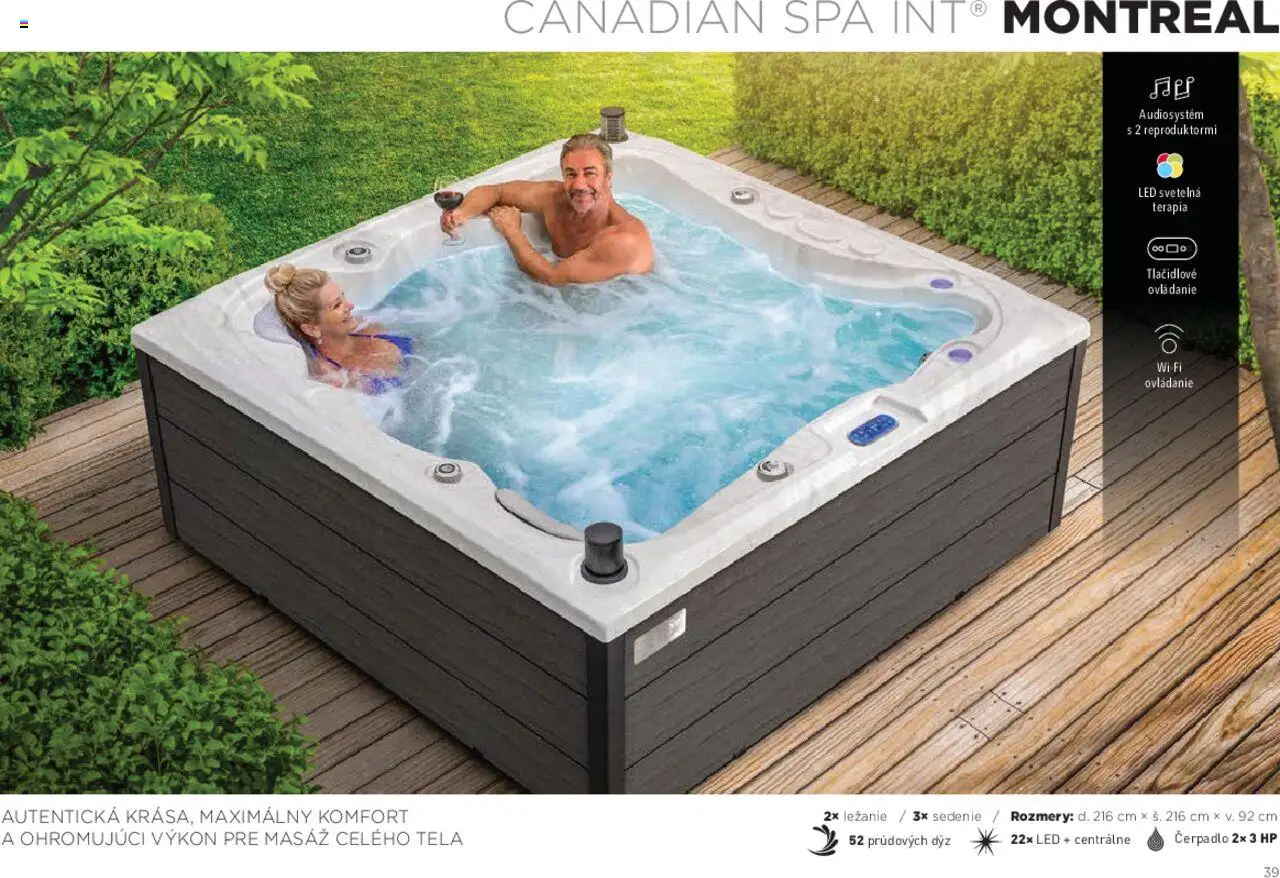 Nové Mountfield akcie – leták je platný od 15.08.2025 | Strana: 39 | Produkty: Čerpadlo, Led