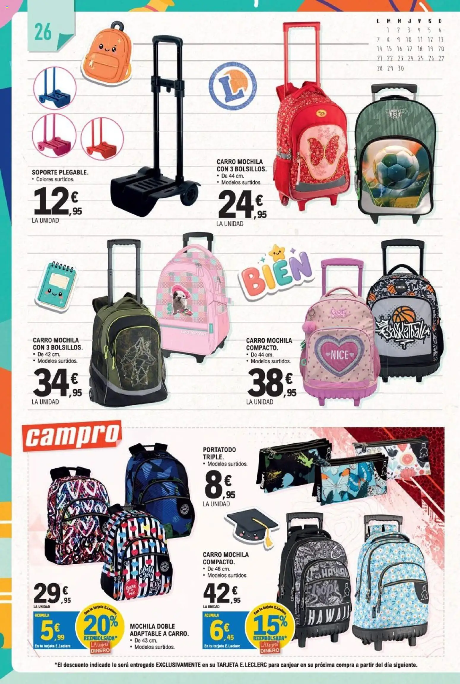 E.Leclerc Miranda de Ebro │ válido desde el 10/08/2026 | Página: 26 | Productos: Mochila